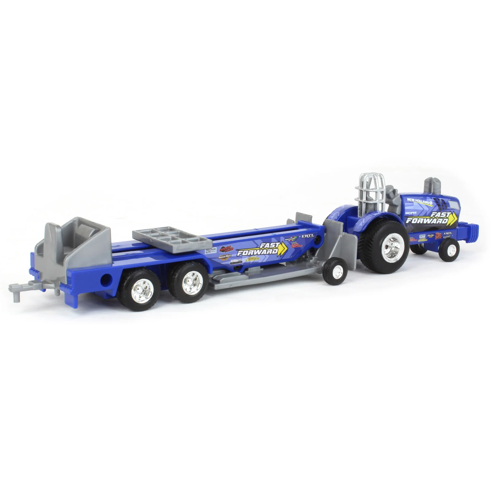 1/64 New Holland "Fast Forward" Pulling Tractor with Sled - Image 3