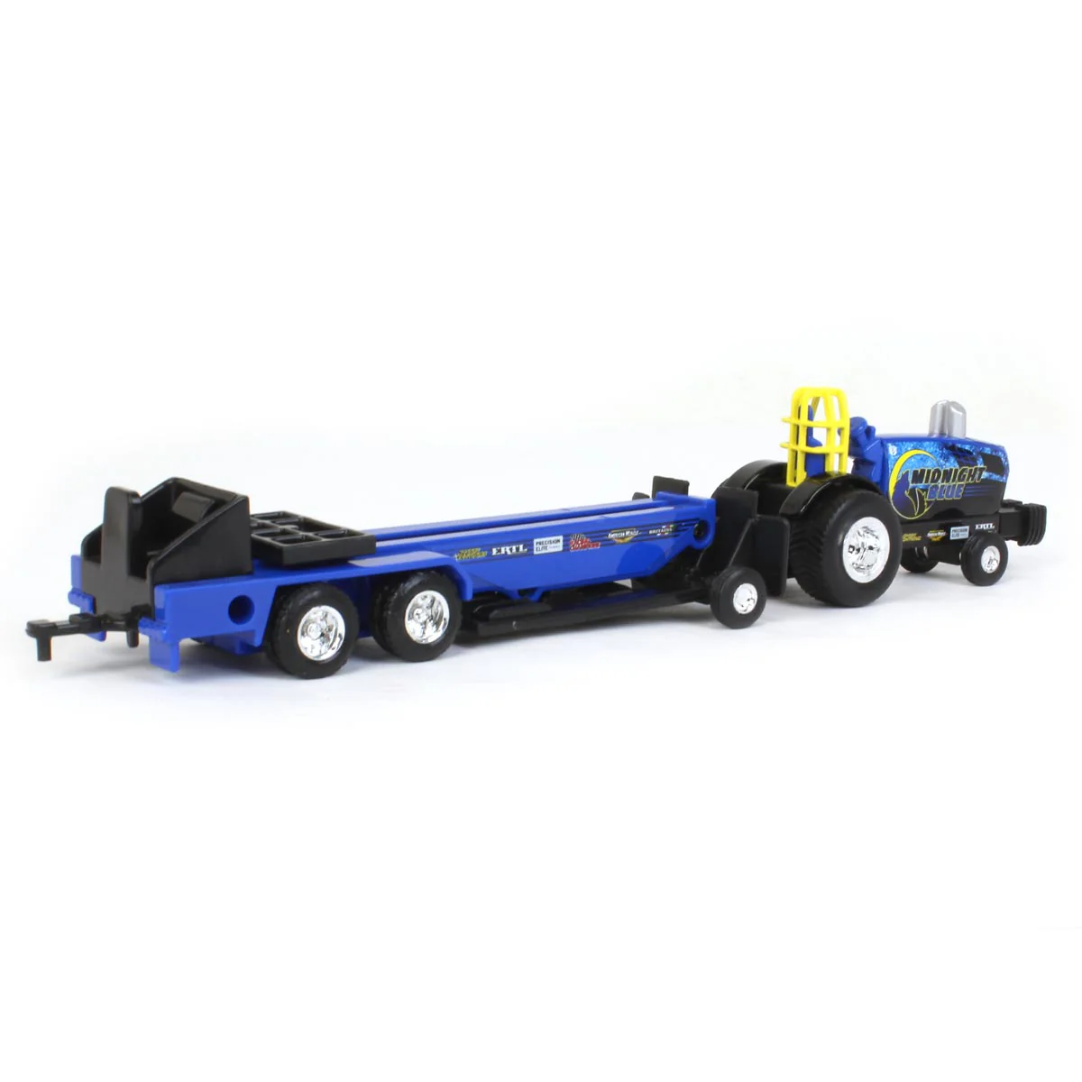 1/64 New Holland "Midnight Blue" Pulling Tractor with Pulling Sled - Image 3