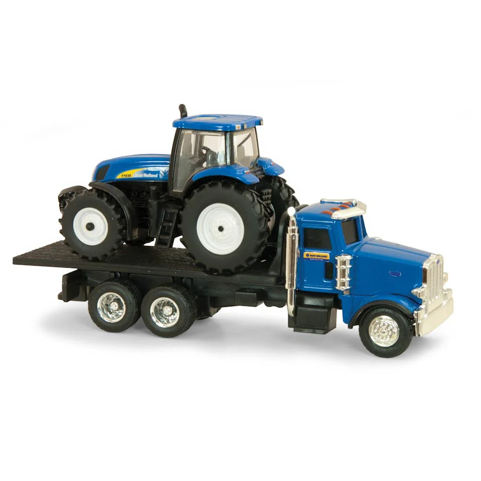 1/64 Peterbilt 367 Straight Truck with New Holland T7030 Tractor by ERTL