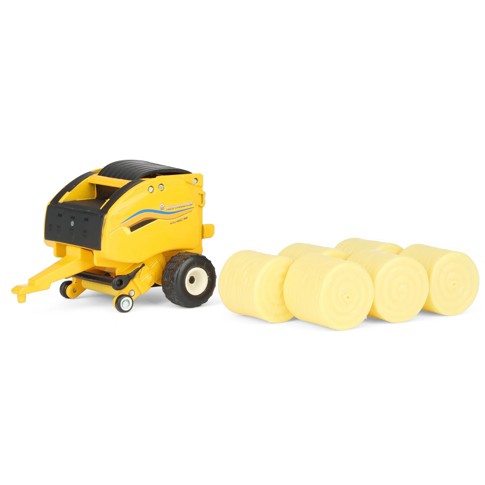 1/64 New Holland 561 Roll-Belt Baler with 6 Round Straw Bales by ERTL
