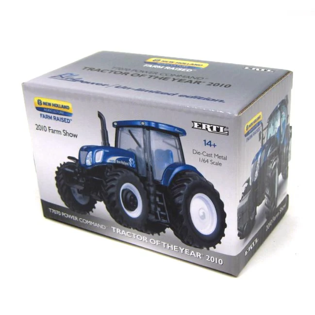 1/64 New Holland T7070 Power Command Tractor of the Year Blue Power by ERTL, 2010 Farm Show