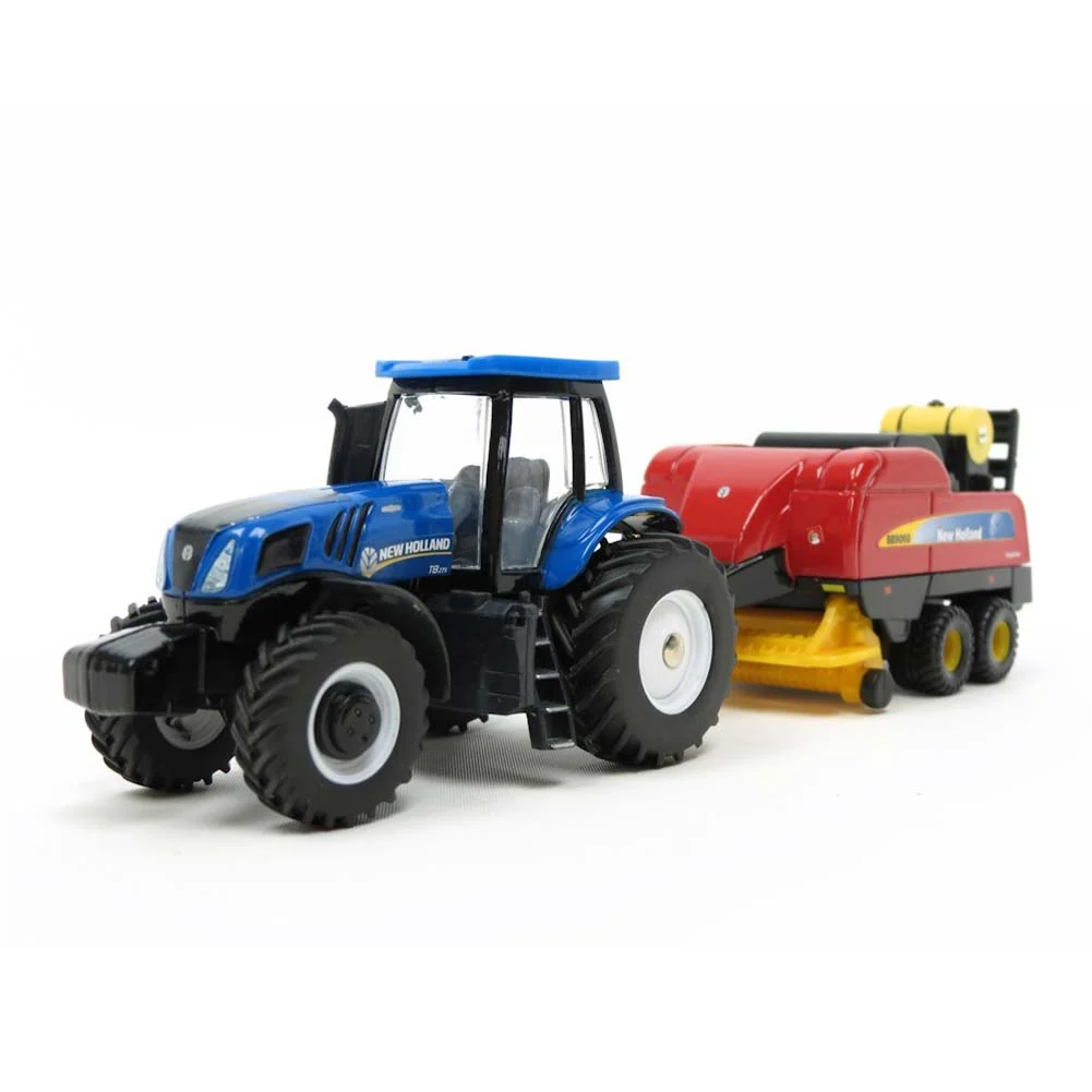 1/64 New Holland T8.275 Tractor with BB9060 Baler, 2012 Farm Show Edition by ERTL - Image 5