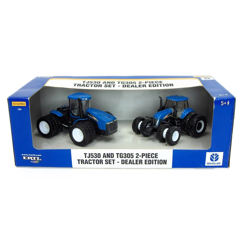1/64 New Holland TG305 & TJ530 2 Piece Tractor Set, Dealer Edition, by ERTL
