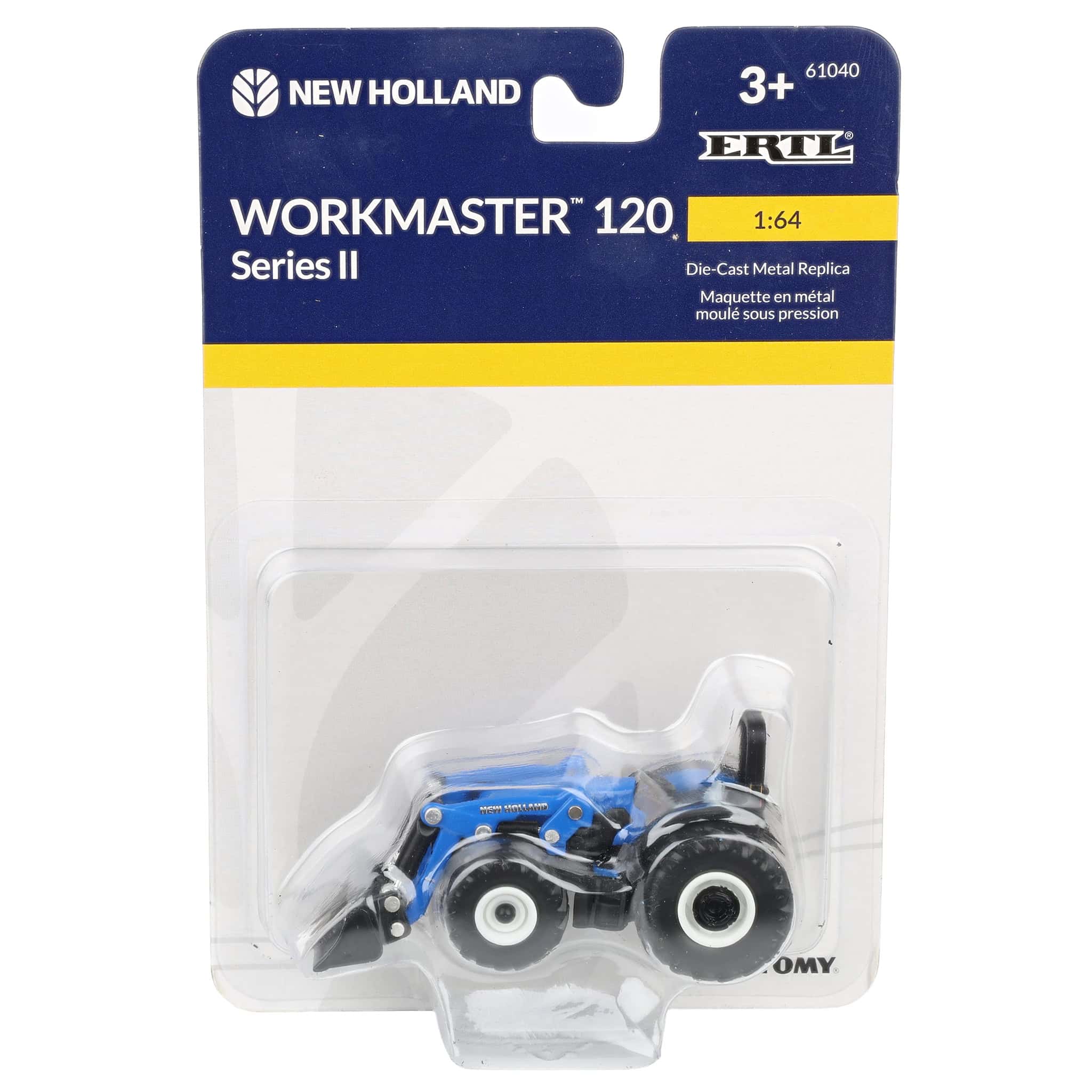 1/64 New Holland Workmaster 120 Tractor with Loader by ERTL - Image 7