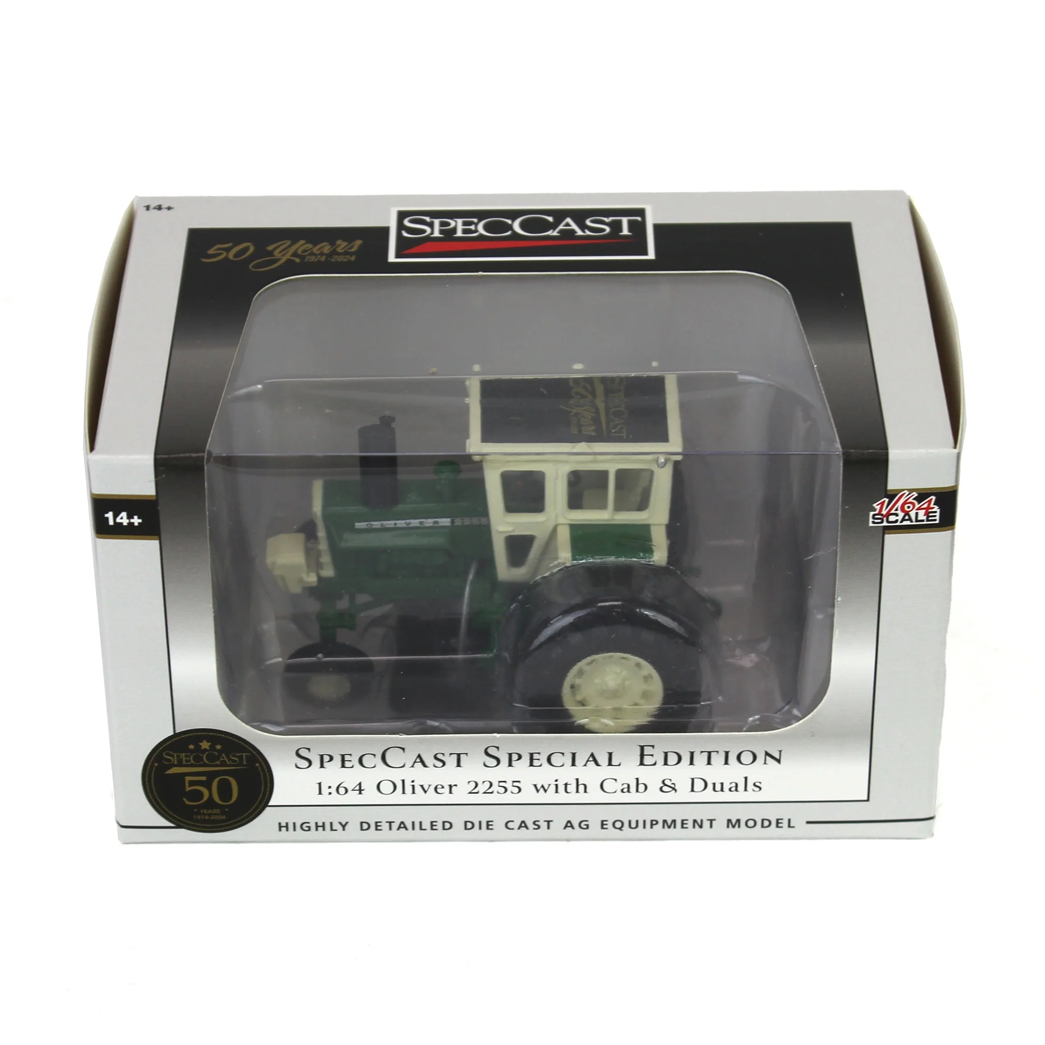 1/64 Oliver 2255 Tractor with Cab & Rear Duals, SpecCast 50th Anniversary Special Edition - Image 7