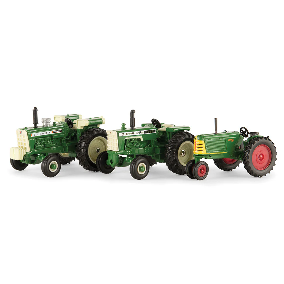 1/64 Oliver 3 Piece Historical Vintage Tractor Set by ERTL