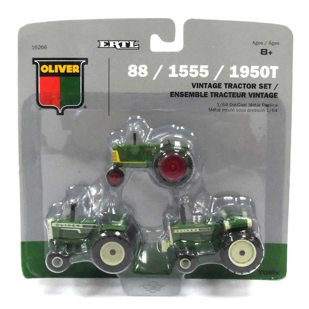 1/64 Oliver 3 Piece Historical Vintage Tractor Set by ERTL - Image 2