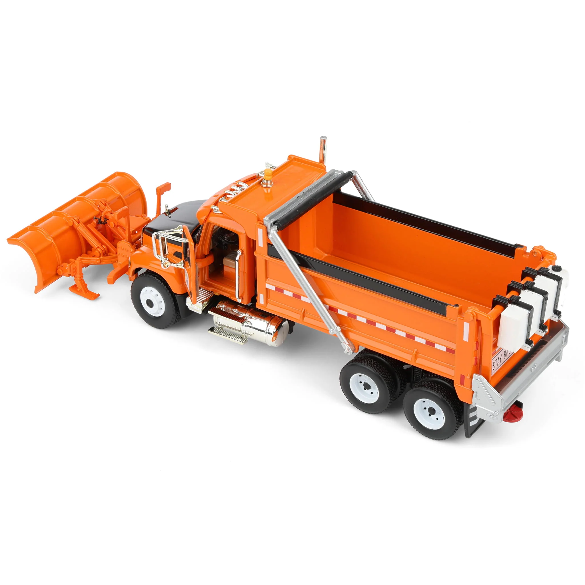 1/64 Orange & Black Mack Granite Minnesota DOT Truck with Plow by First Gear - Image 6