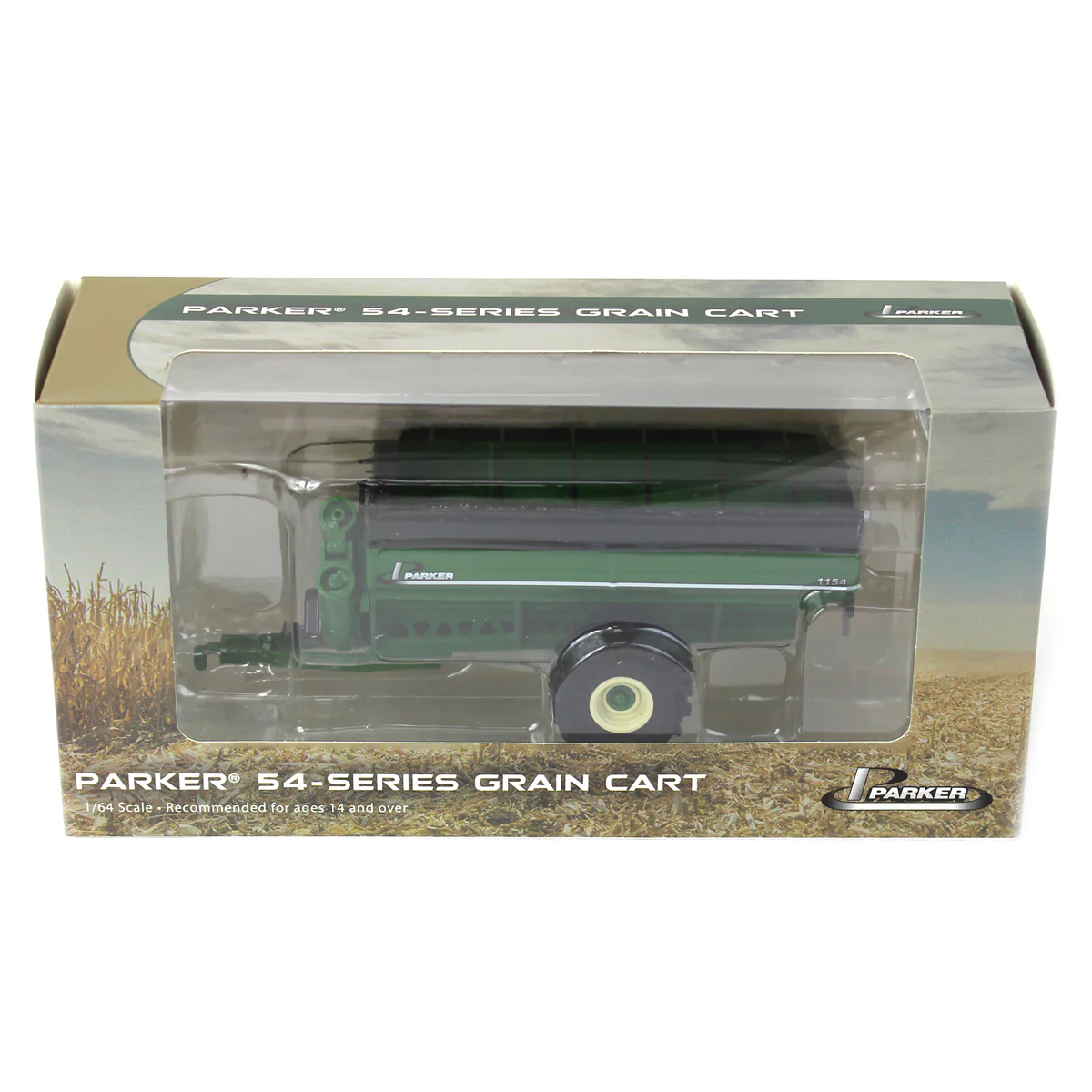 1/64 Parker 1154 Grain Cart with Flotation Tires, Green - Image 5