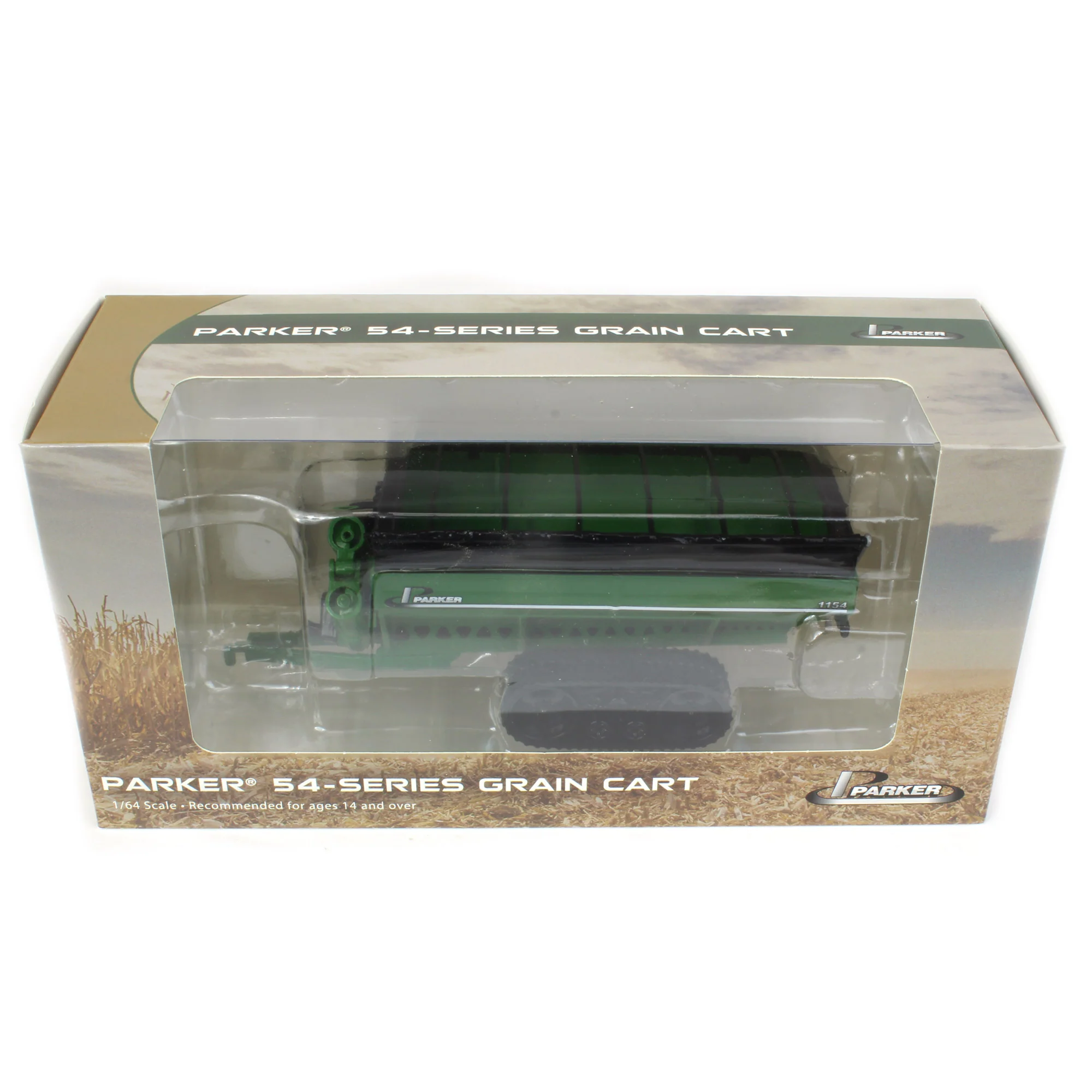 1/64 Parker 1154 Grain Cart with Tracks, Green - Image 6