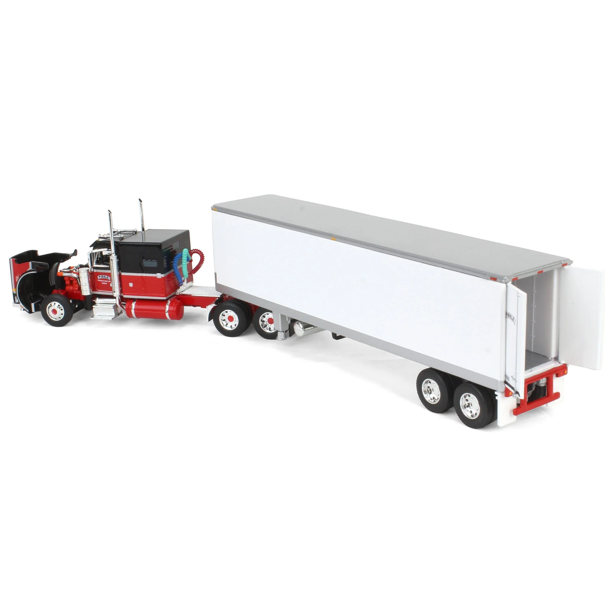 1/64 Peterbilt 359 Semi Truck with Vintage Reefer Trailer, Legacy Series #1: Pirkle Refrigerated Freight Lines, DCP by First Gear - Image 4