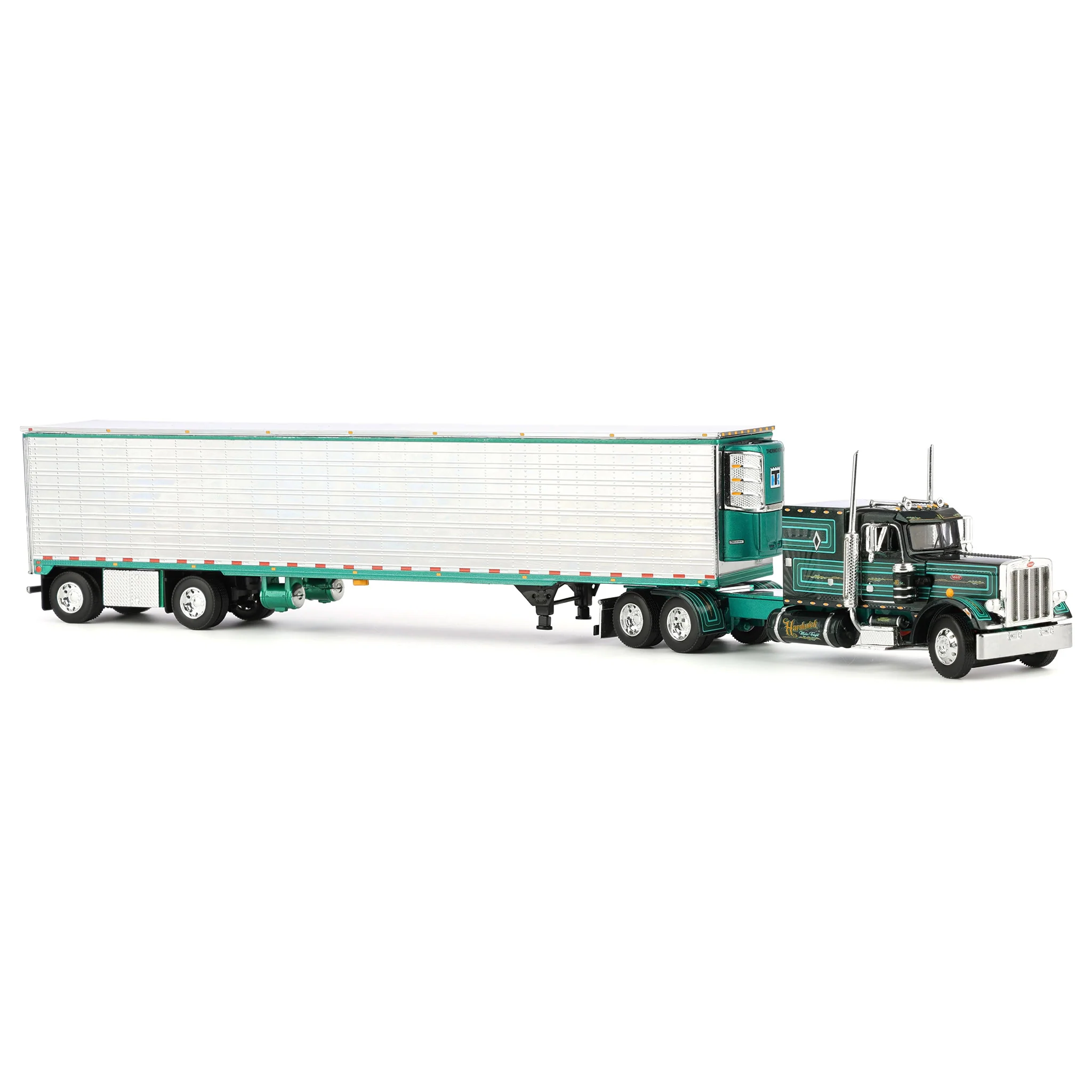 1/64 Peterbilt 359 with 53ft Utility Reefer Trailer, Big Rigs II #2: Hardwick Motor Freight, DCP by First Gear - Image 2