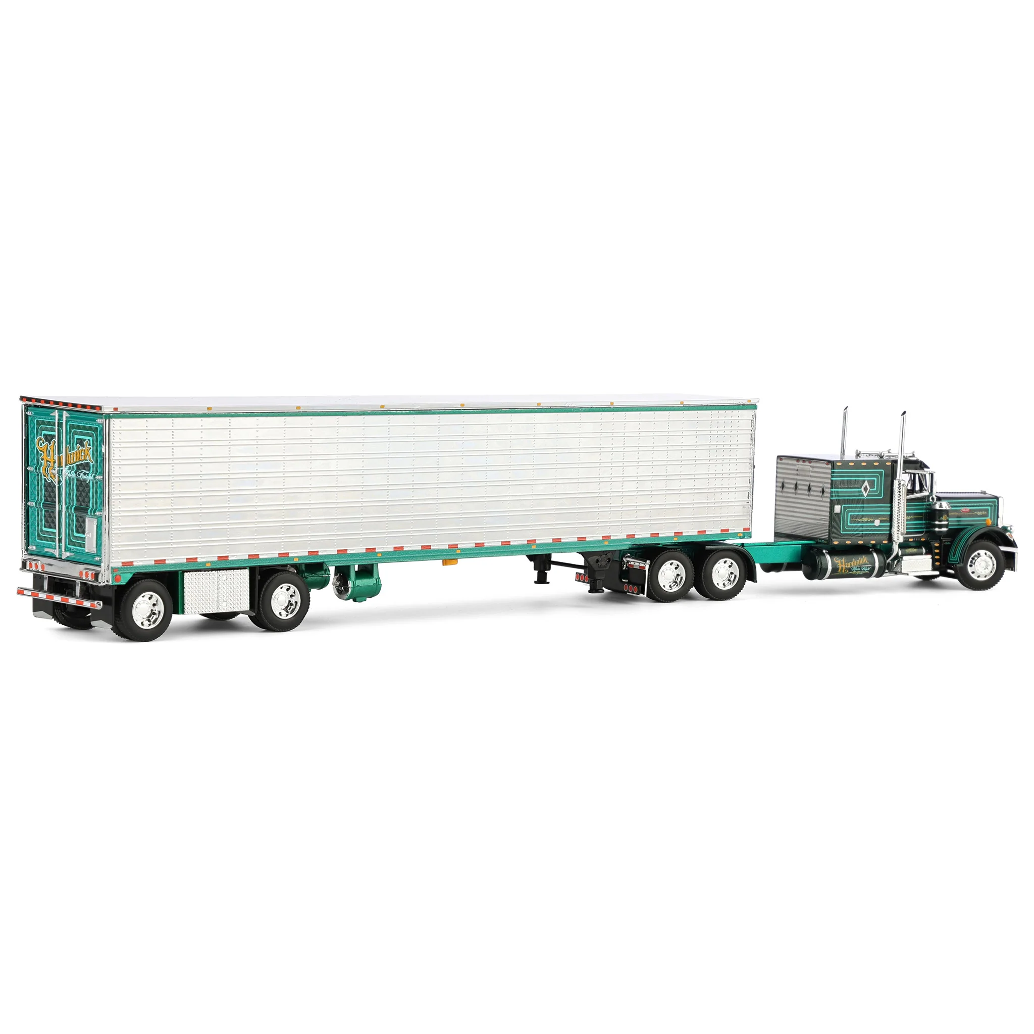 1/64 Peterbilt 359 with 53ft Utility Reefer Trailer, Big Rigs II #2: Hardwick Motor Freight, DCP by First Gear - Image 3