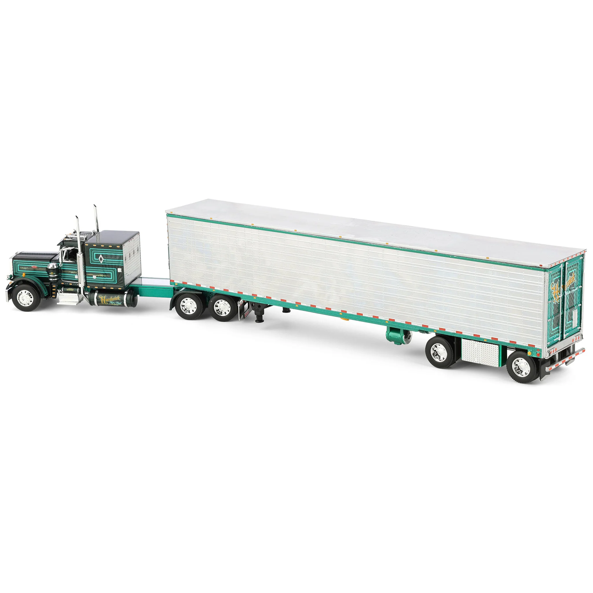 1/64 Peterbilt 359 with 53ft Utility Reefer Trailer, Big Rigs II #2: Hardwick Motor Freight, DCP by First Gear - Image 4