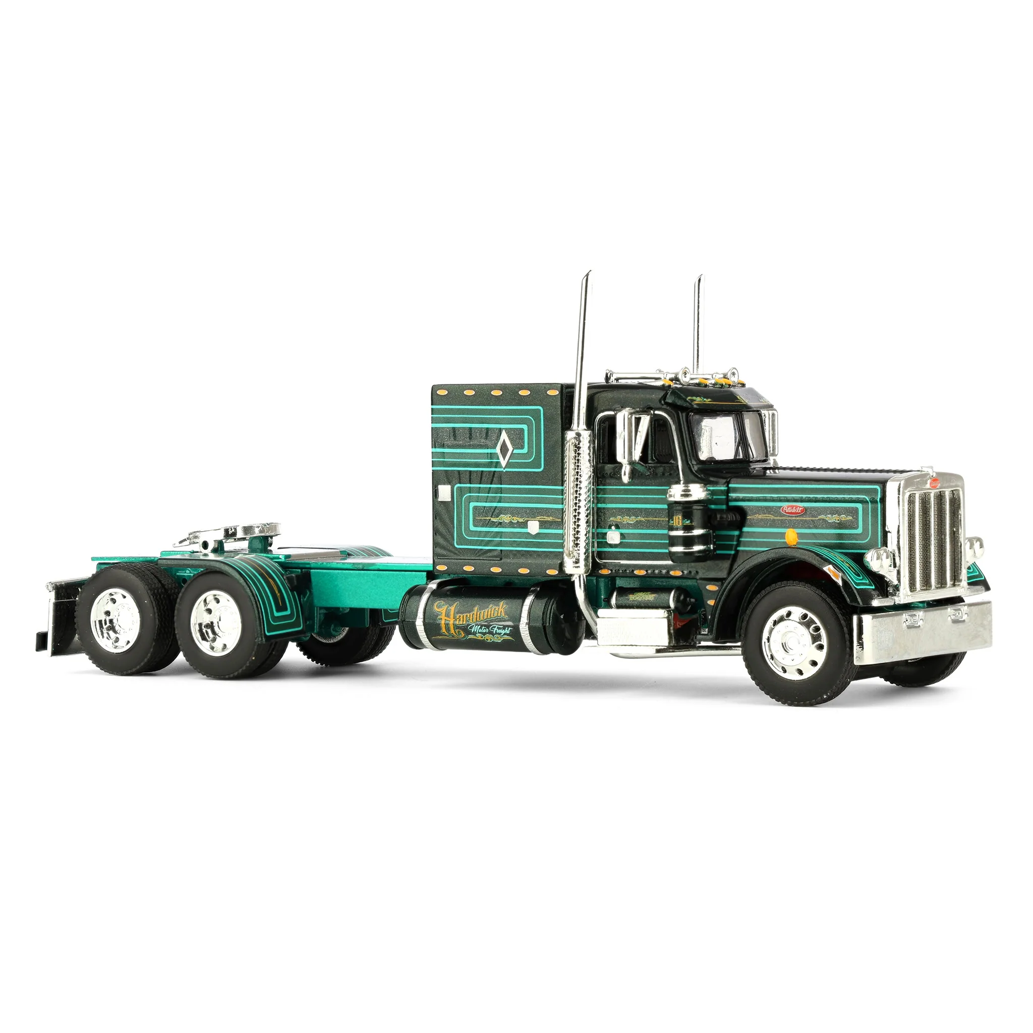 1/64 Peterbilt 359 with 53ft Utility Reefer Trailer, Big Rigs II #2: Hardwick Motor Freight, DCP by First Gear - Image 7