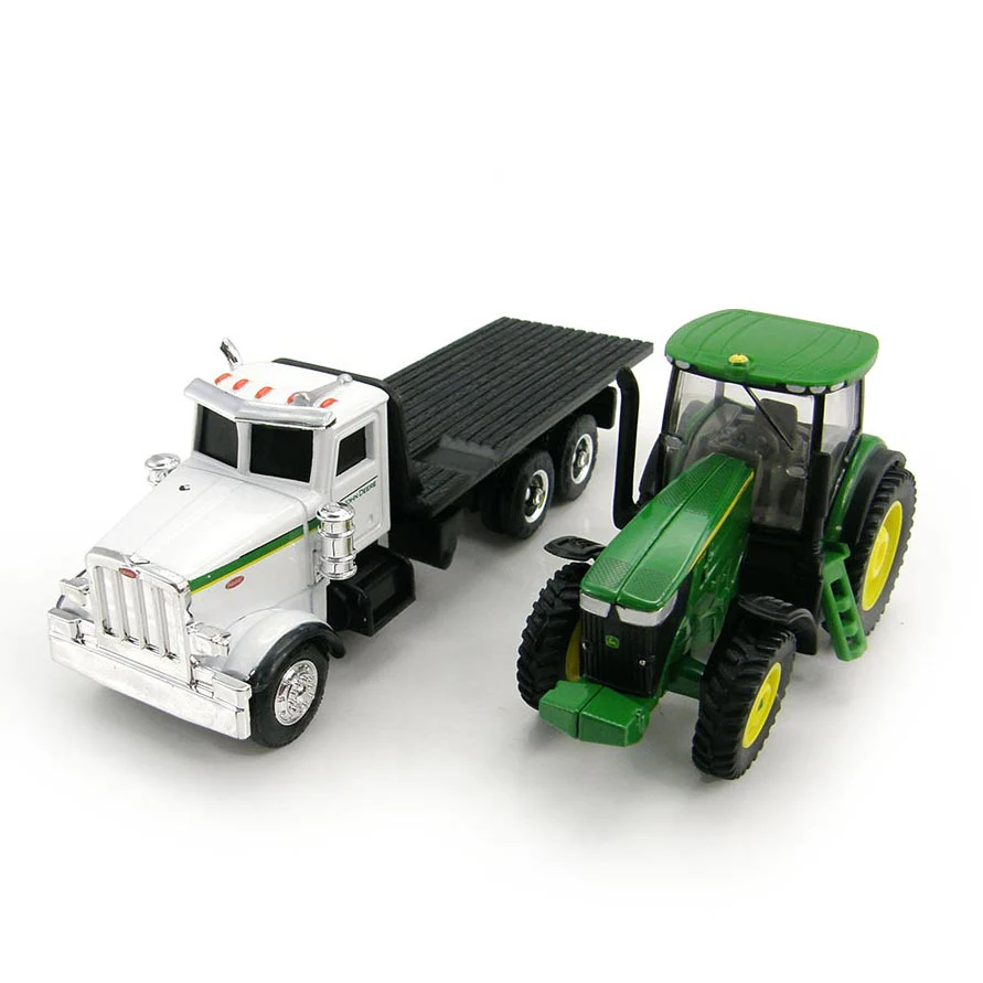 1/64 Peterbilt 367 Rollback Truck with John Deere 7200R Tractor by ERTL - Image 2