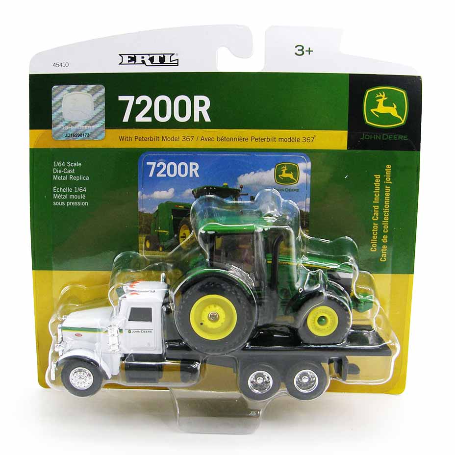 1/64 Peterbilt 367 Rollback Truck with John Deere 7200R Tractor by ERTL - Image 4