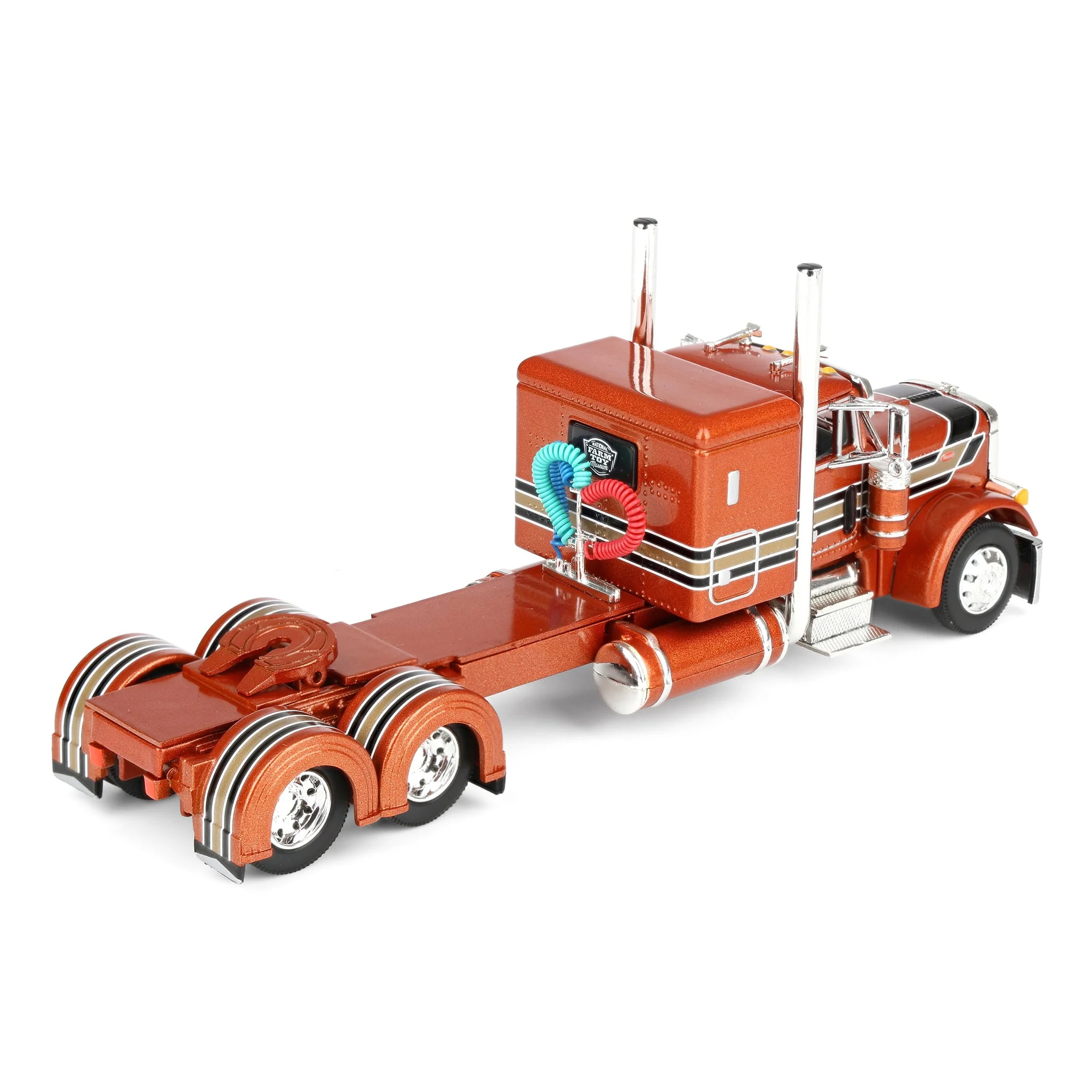 1/64 Peterbilt 379 Semi Truck with Wilson Grain Trailer, 2025 National Farm Toy Museum, DCP by First Gear - Image 5