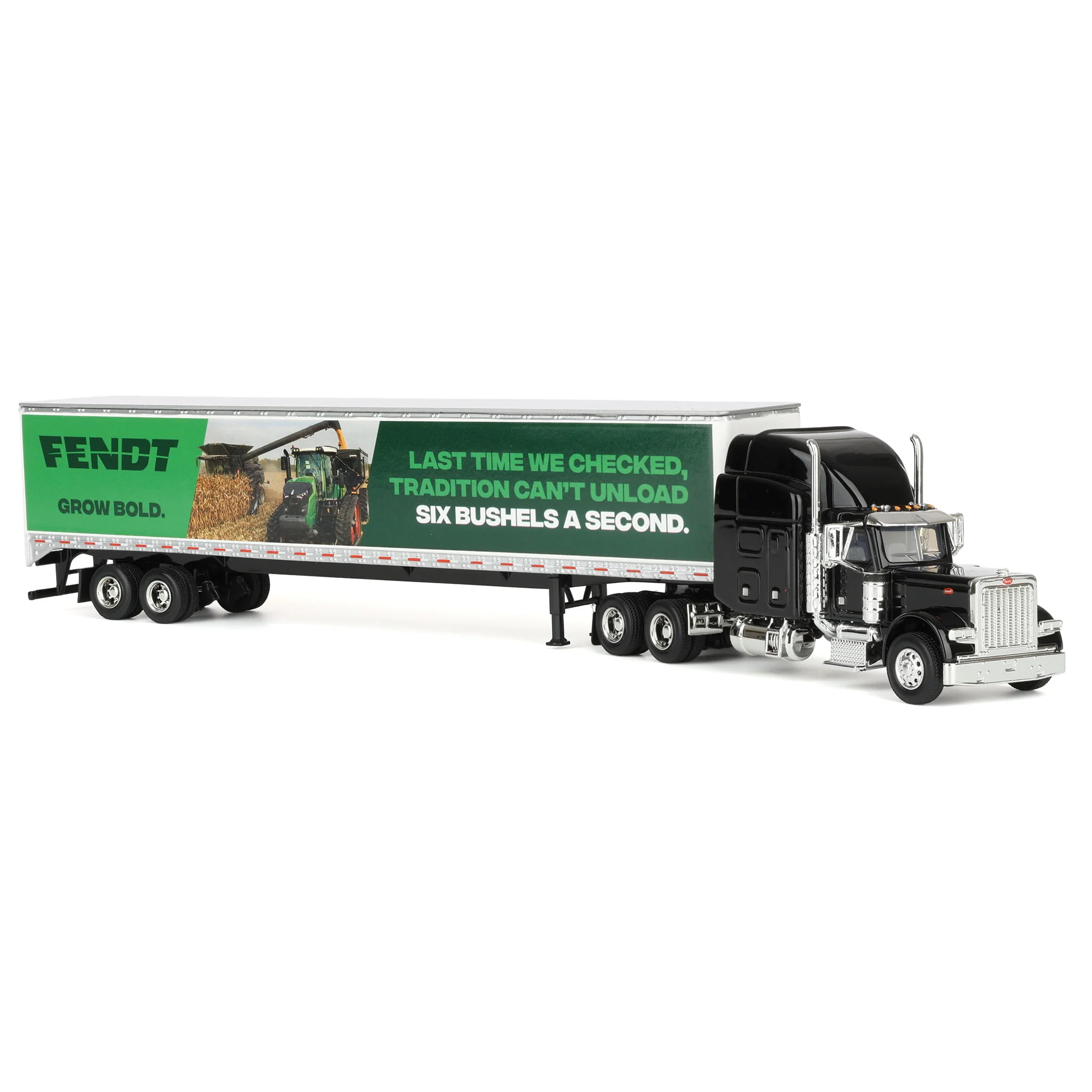 1/64 Peterbilt 379 Semi Truck with Box Trailer by SpecCast, Fendt "Grow Bold" - Image 2