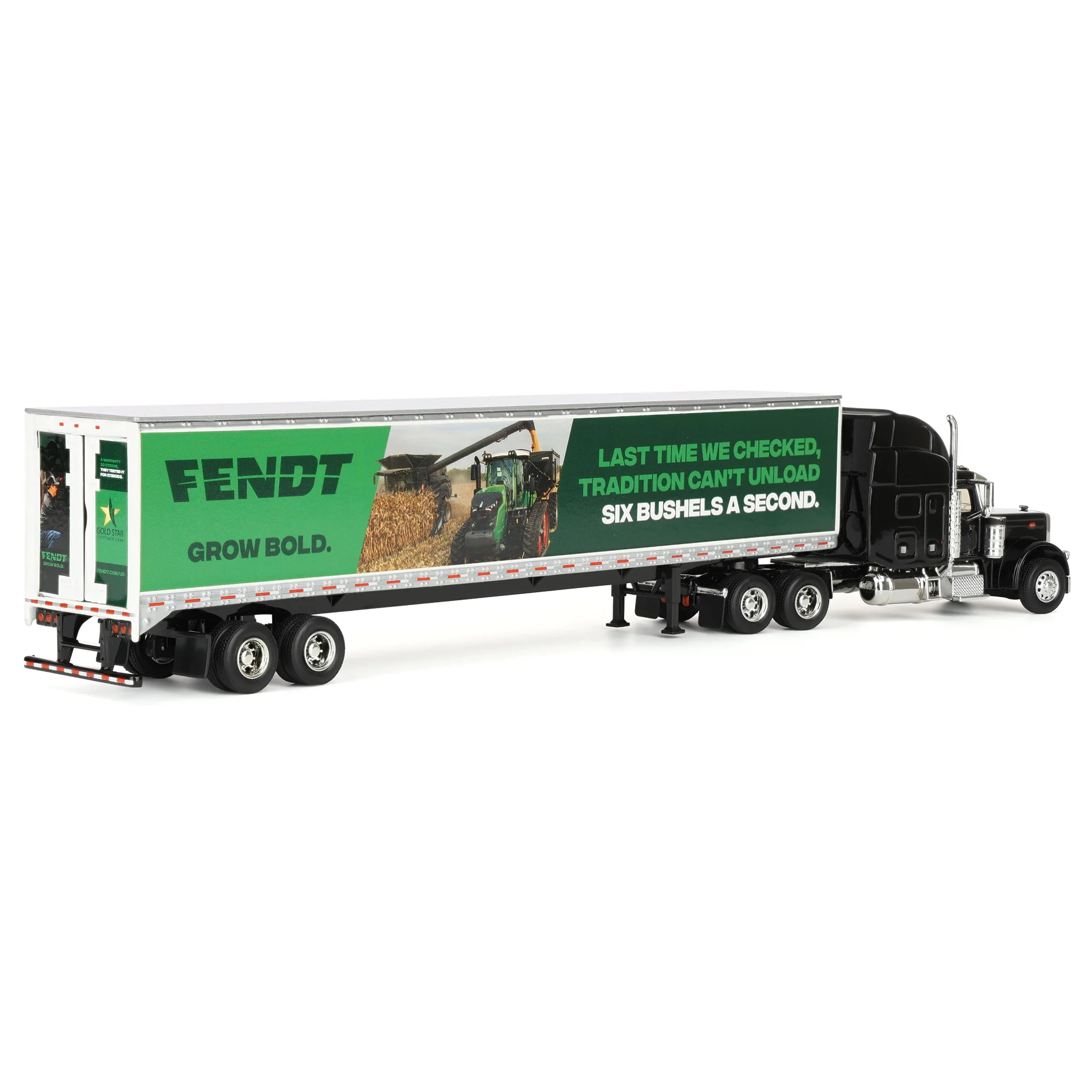 1/64 Peterbilt 379 Semi Truck with Box Trailer by SpecCast, Fendt "Grow Bold" - Image 3
