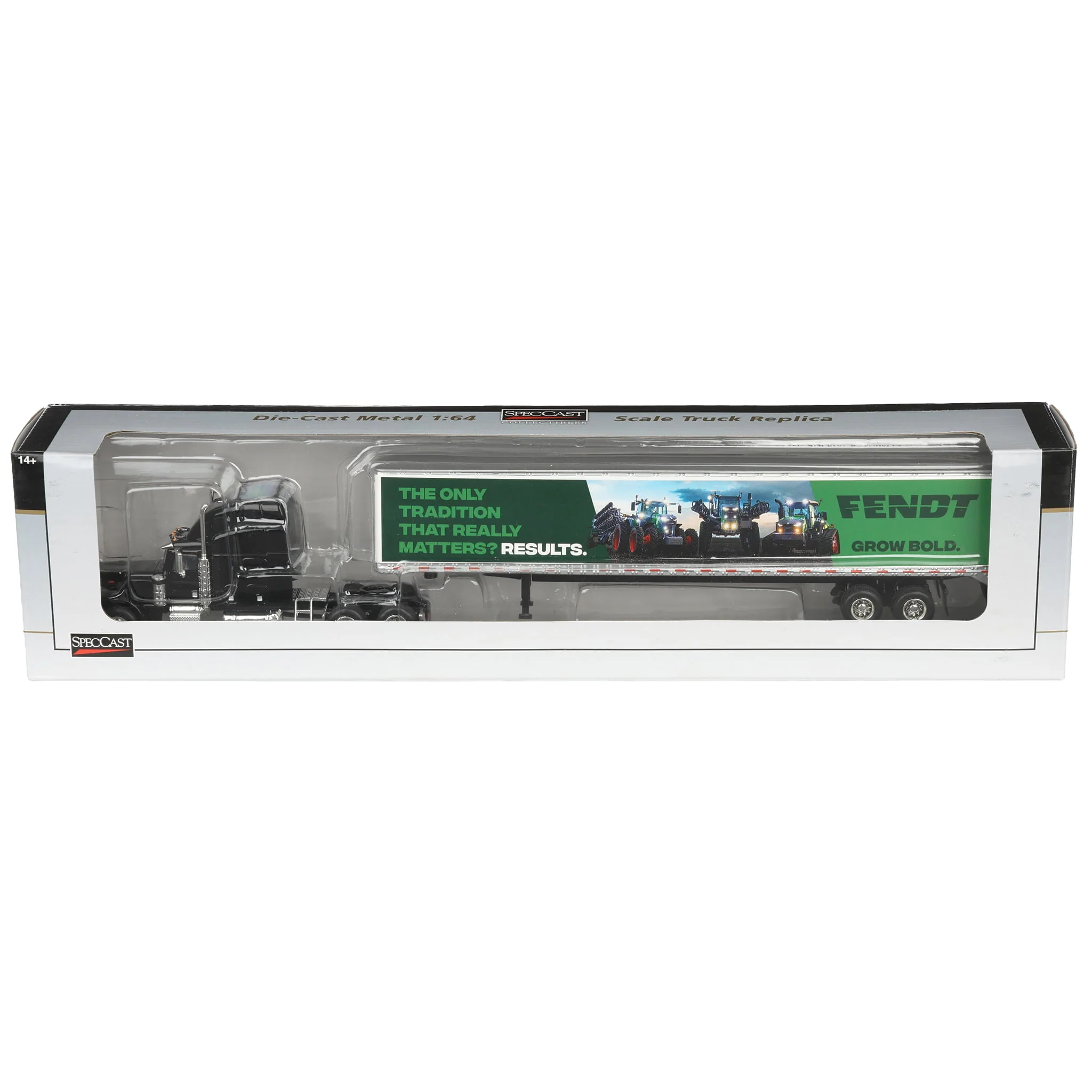 1/64 Peterbilt 379 Semi Truck with Box Trailer by SpecCast, Fendt "Grow Bold" - Image 5