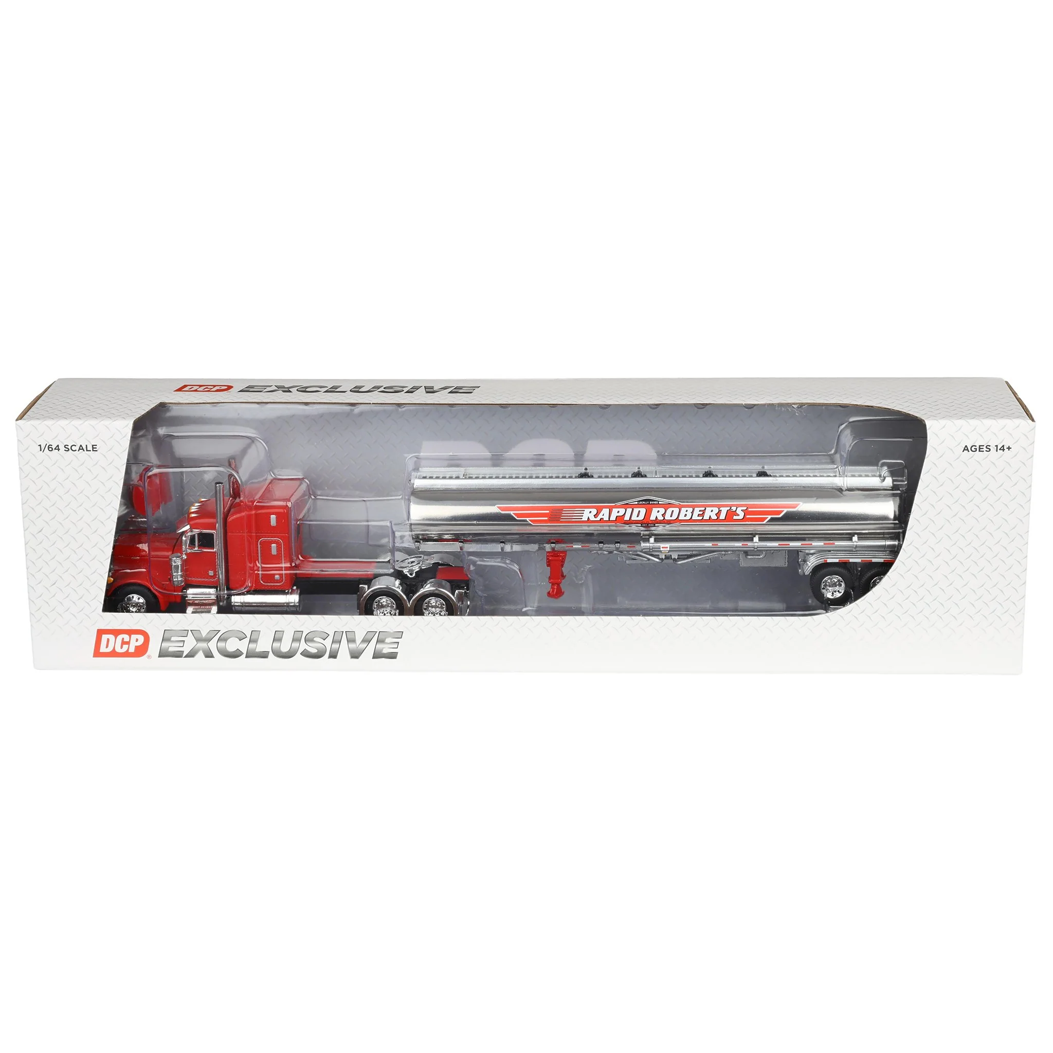 1/64 Peterbilt 379 Semi Truck with Heil Fuel Tanker, Rapid Roberts, DCP by First Gear Dealer Exclusive - Image 7