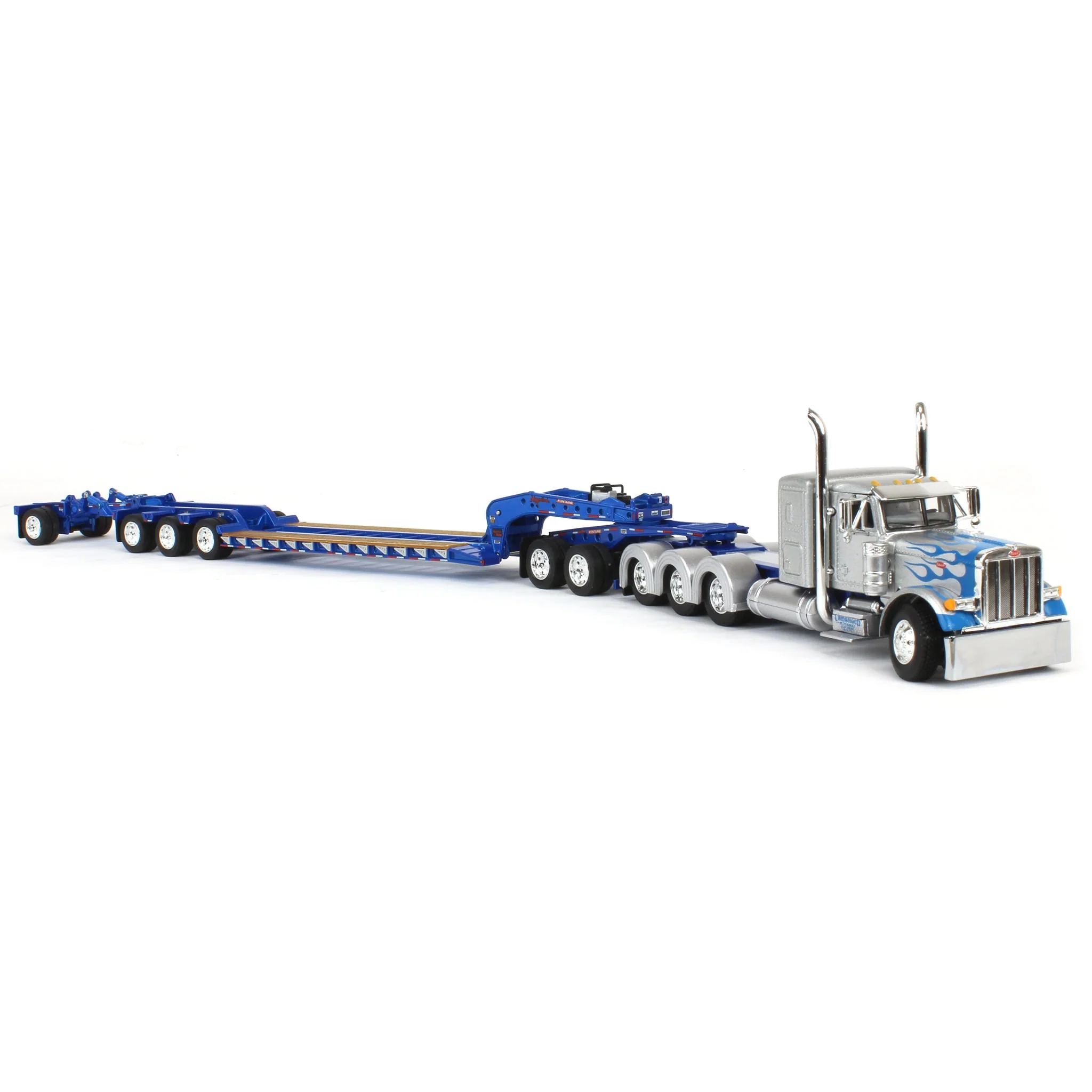 1/64 Peterbilt 379 Semi Truck with Fontaine Magnitude Lowboy, Jeep, & Stinger - Big Rigs #15: Lindamood Demolition, DCP by First Gear - Image 2