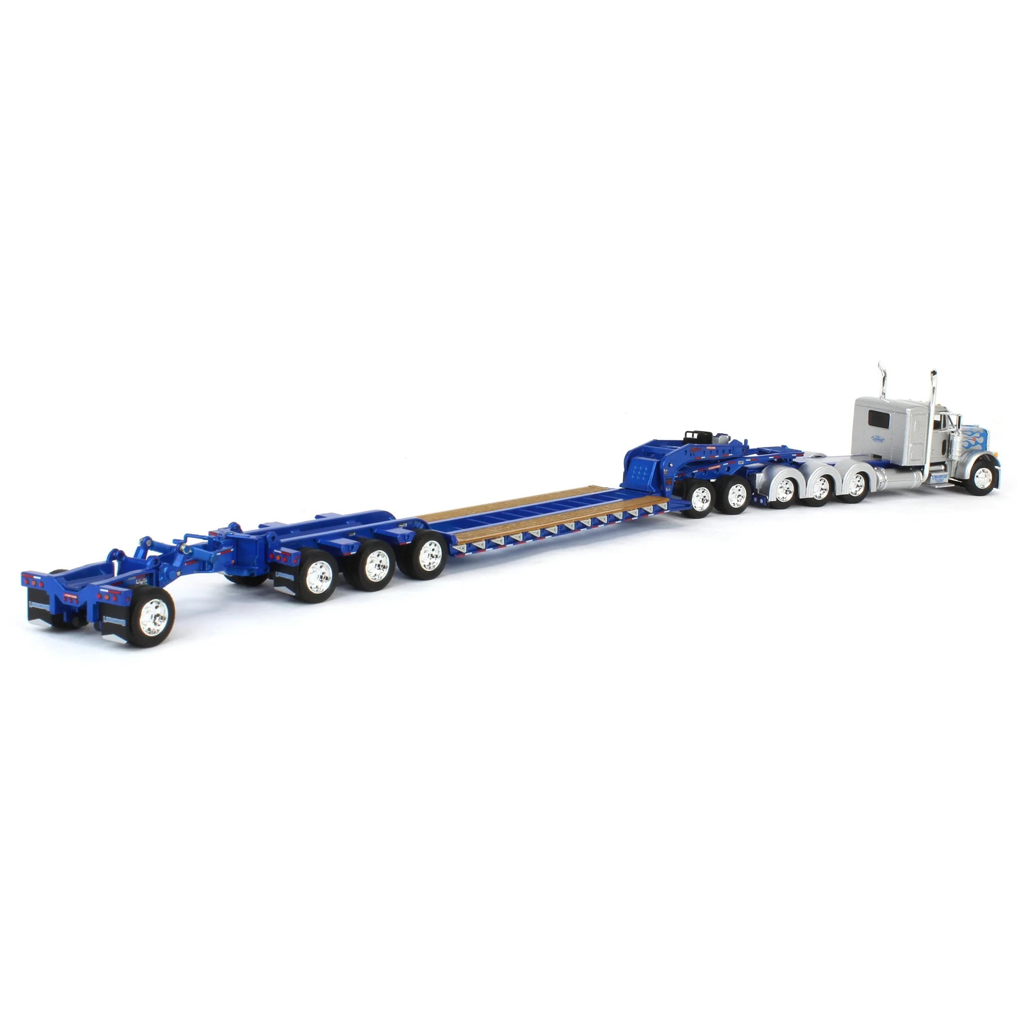 1/64 Peterbilt 379 Semi Truck with Fontaine Magnitude Lowboy, Jeep, & Stinger - Big Rigs #15: Lindamood Demolition, DCP by First Gear - Image 3