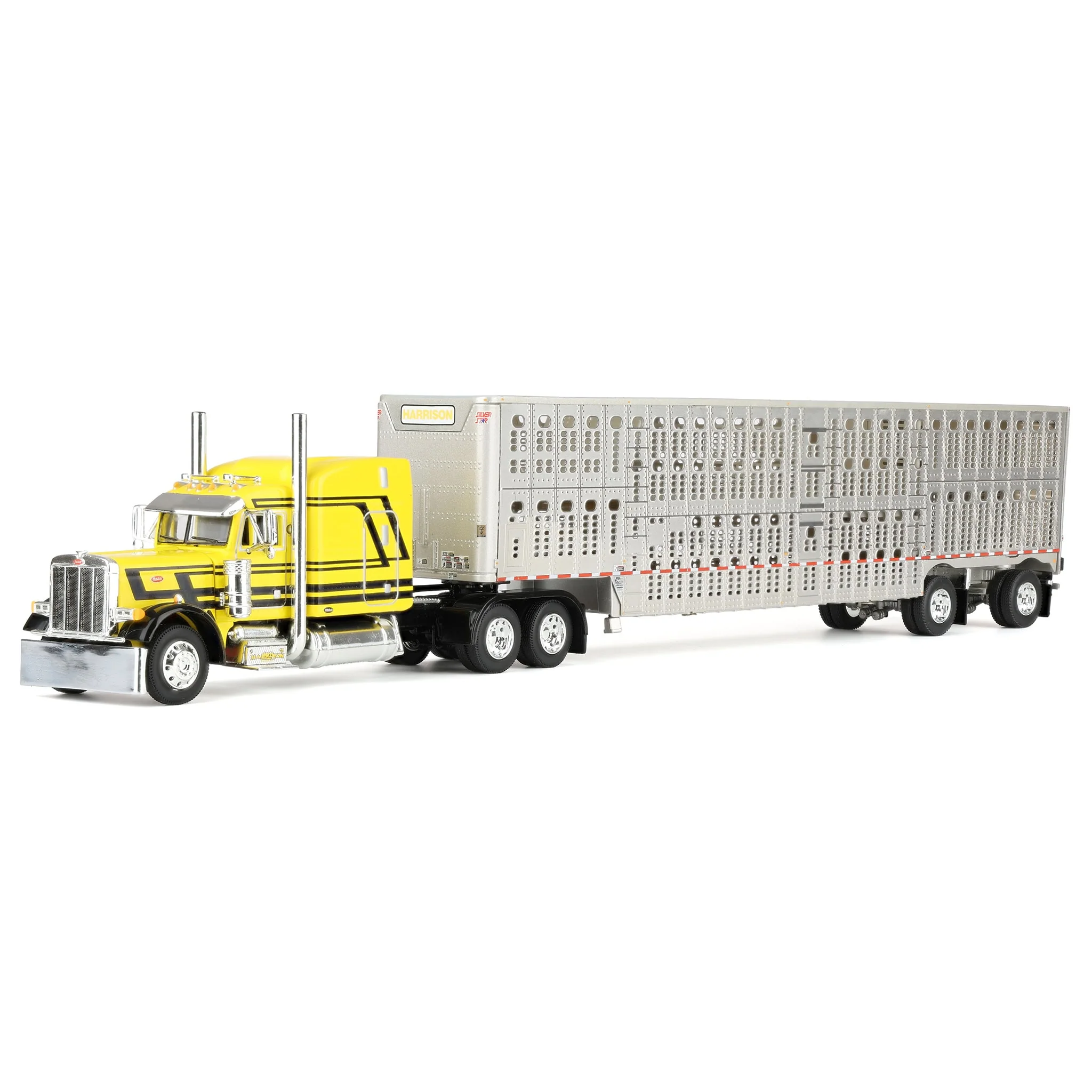 1/64 Peterbilt 379 with Wilson Silverstar Livestock Trailer, Harrison Trucking, DCP by First Gear Dealer Exclusive