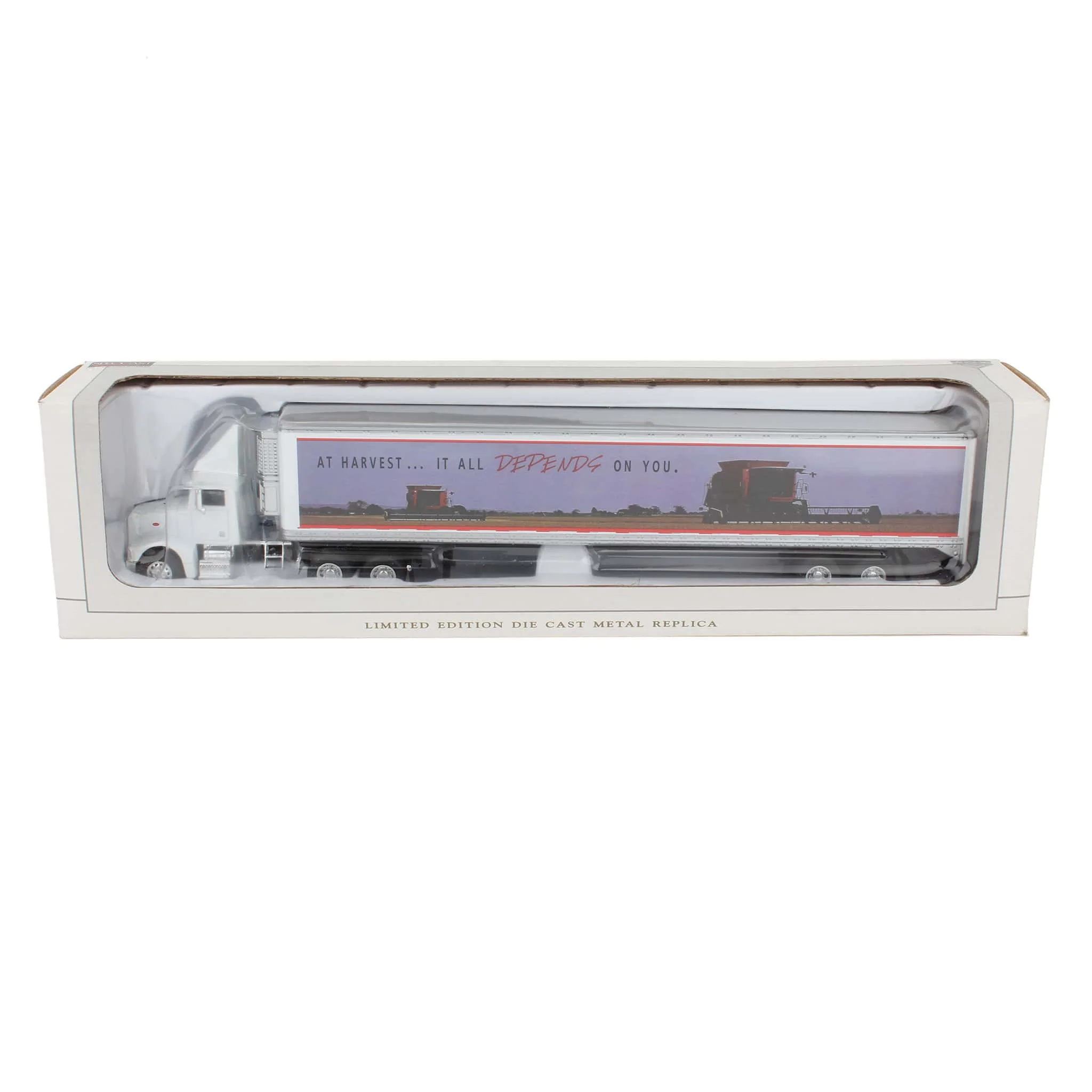 1/64 Peterbilt 385 Massey Ferguson Combine Semi Truck & Trailer by SpecCast