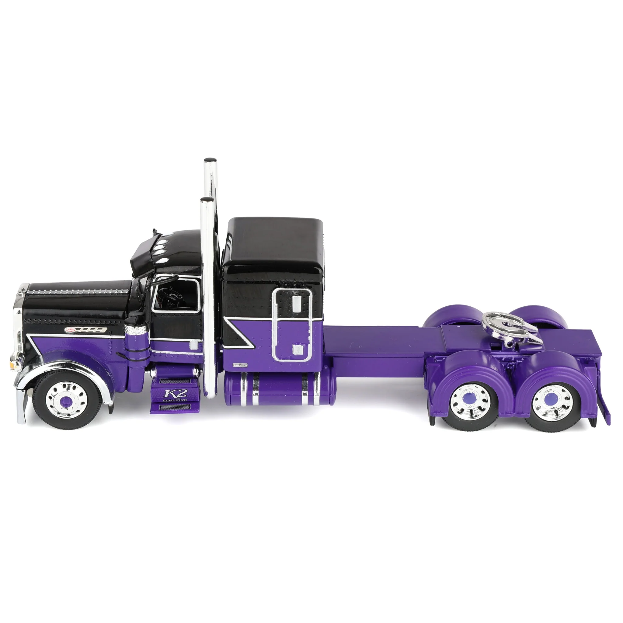 1/64 Peterbilt 389 Pride-N-Class Semi with 50ft Wilson Pacesetter Grain Trailer, K2/Bulkloads, DCP by First Gear - Image 6