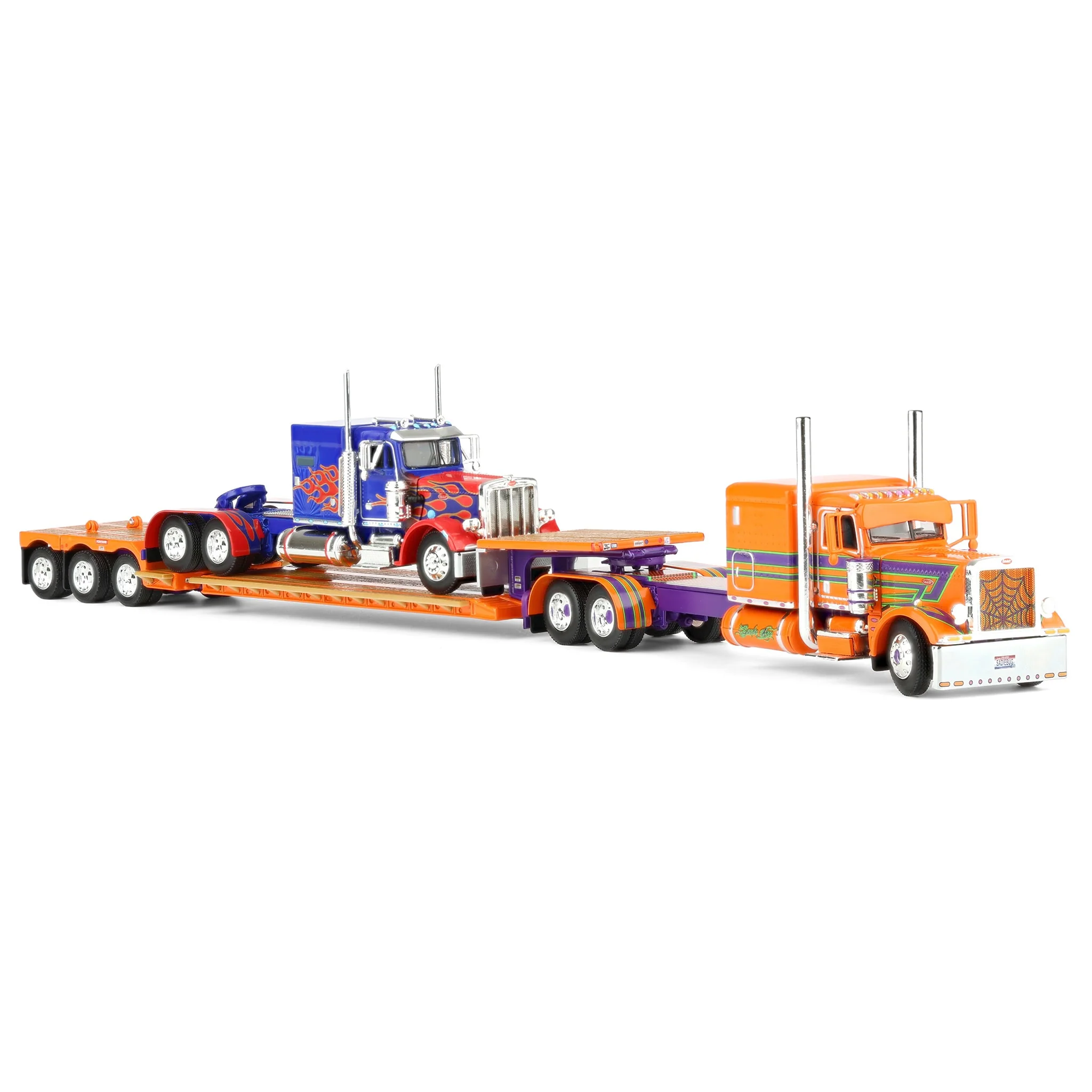 1/64 Peterbilt 389 Semi with Fontaine Renegade LXT40 Lowboy & Peterbilt 359 Load, Sadie Rae, DCP by First Gear - Image 2