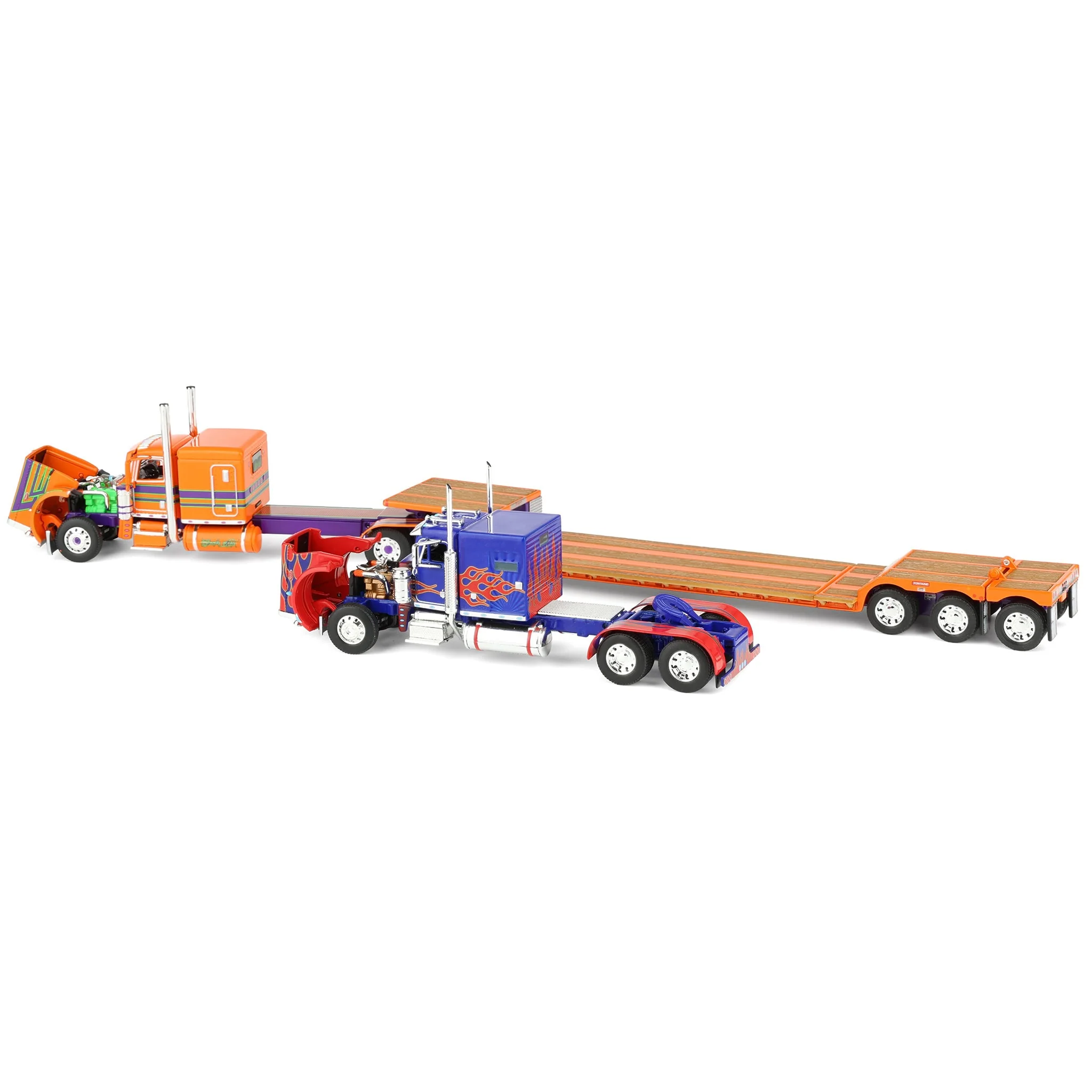 1/64 Peterbilt 389 Semi with Fontaine Renegade LXT40 Lowboy & Peterbilt 359 Load, Sadie Rae, DCP by First Gear - Image 4