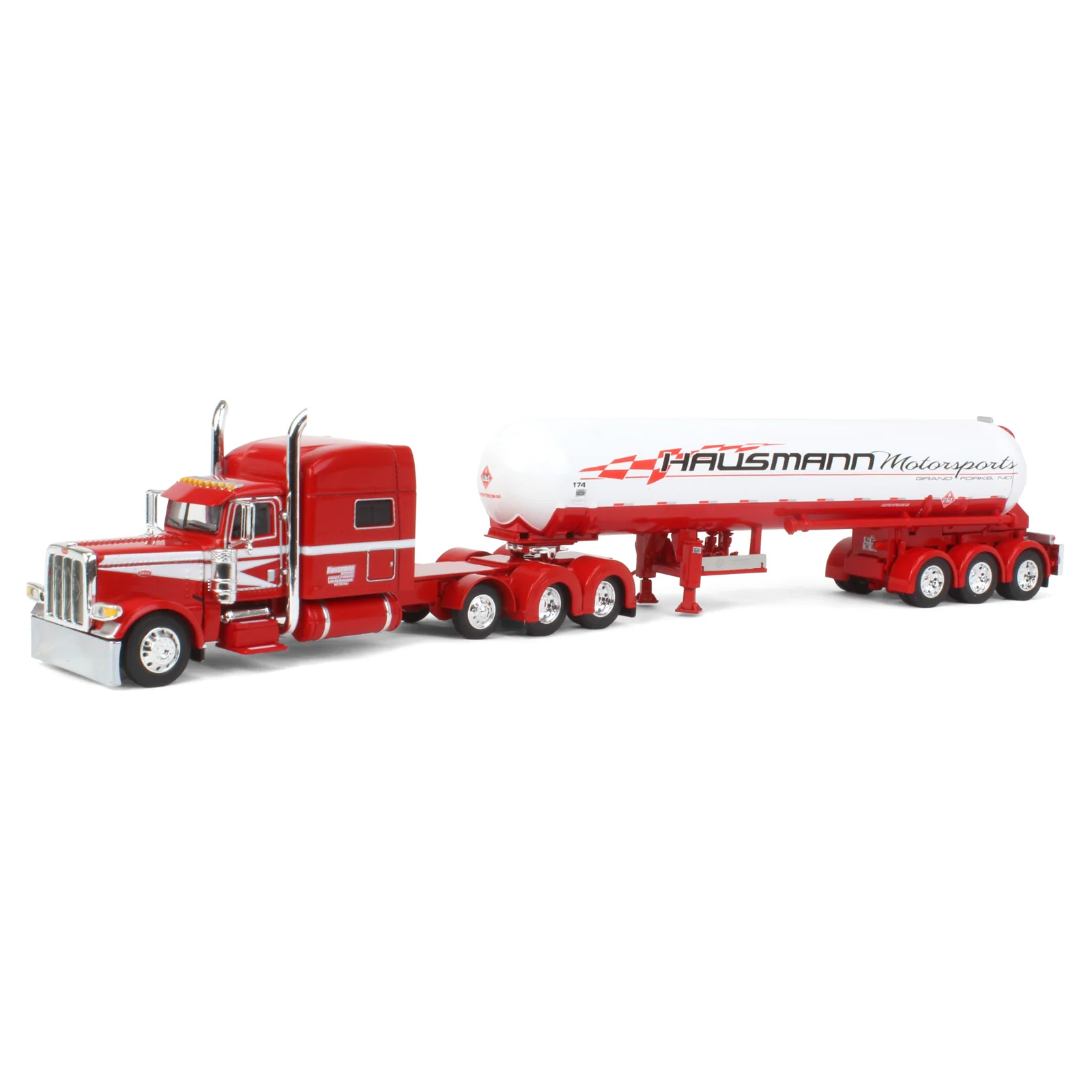 1/64 Peterbilt 389 Semi Truck with Mississippi LP Tank Trailer, Big Rigs #14: Hausmann Transport, DCP By First Gear