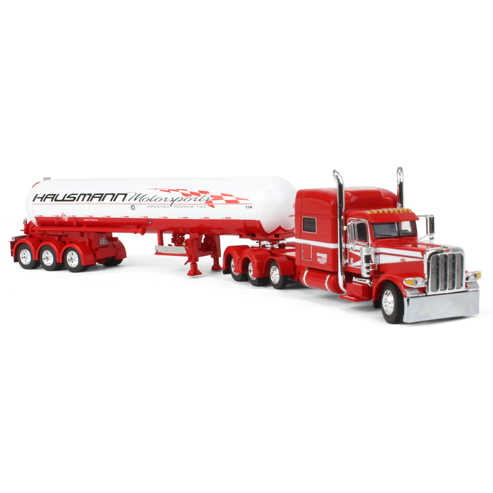 1/64 Peterbilt 389 Semi Truck with Mississippi LP Tank Trailer, Big Rigs #14: Hausmann Transport, DCP By First Gear - Image 2