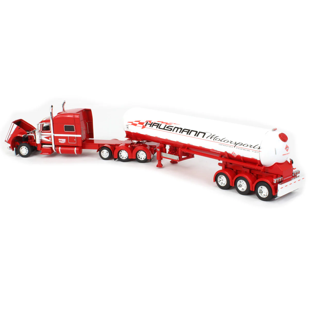 1/64 Peterbilt 389 Semi Truck with Mississippi LP Tank Trailer, Big Rigs #14: Hausmann Transport, DCP By First Gear - Image 4