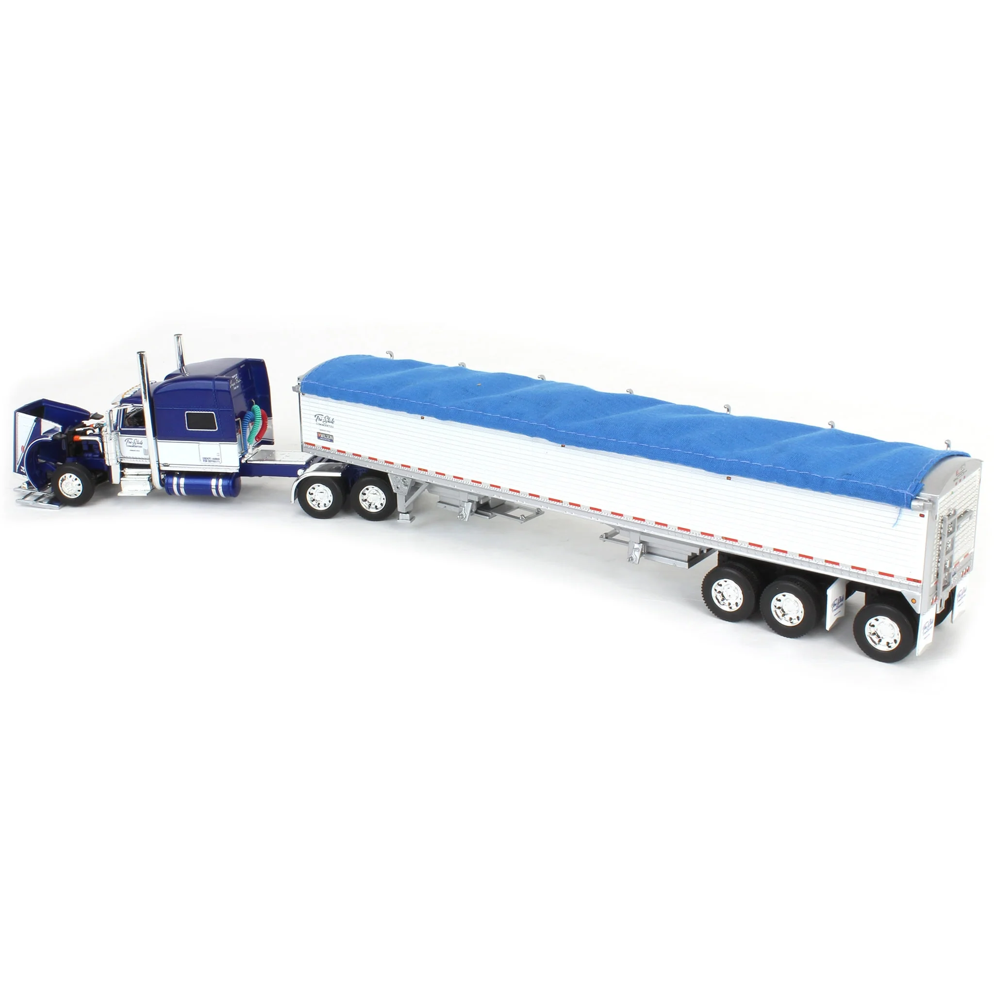 1/64 Peterbilt 389 with 50ft Tri-Axle Grain Trailer, Commemorative Shupe Trucking, DCP by First Gear - Image 4