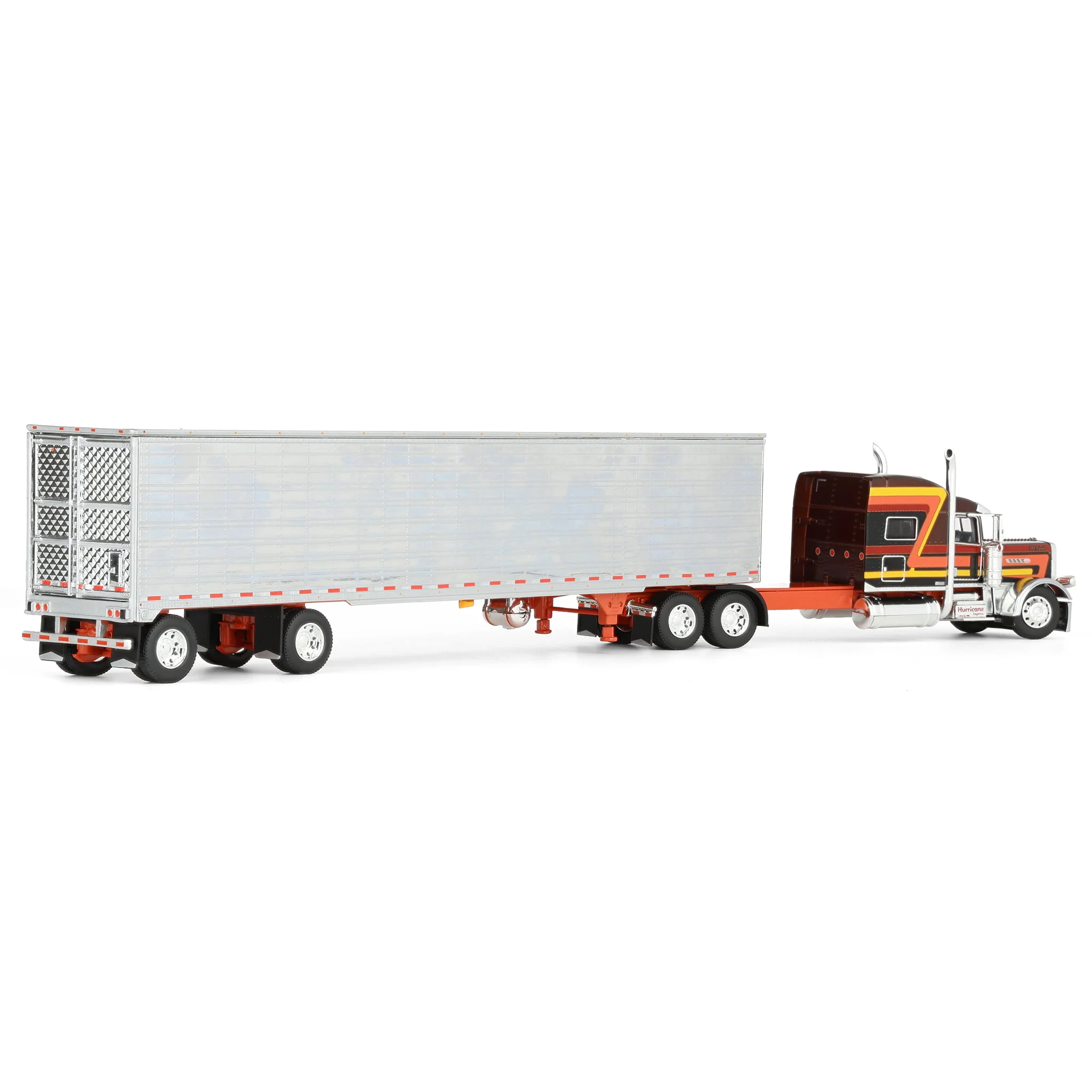 1/64 Peterbilt 389 Pride-N-Class Semi with 53ft Chrome Utility Reefer Trailer, Big Rigs II #4: Hurricane Express, DCP by First Gear - Image 3