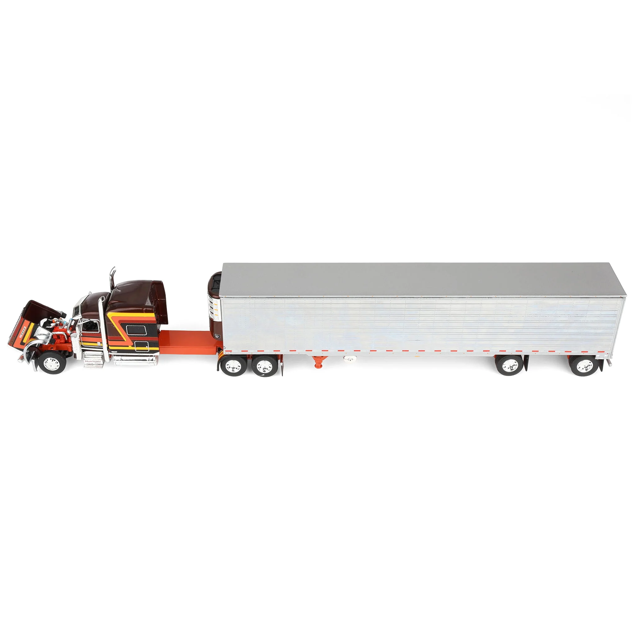 1/64 Peterbilt 389 Pride-N-Class Semi with 53ft Chrome Utility Reefer Trailer, Big Rigs II #4: Hurricane Express, DCP by First Gear - Image 5