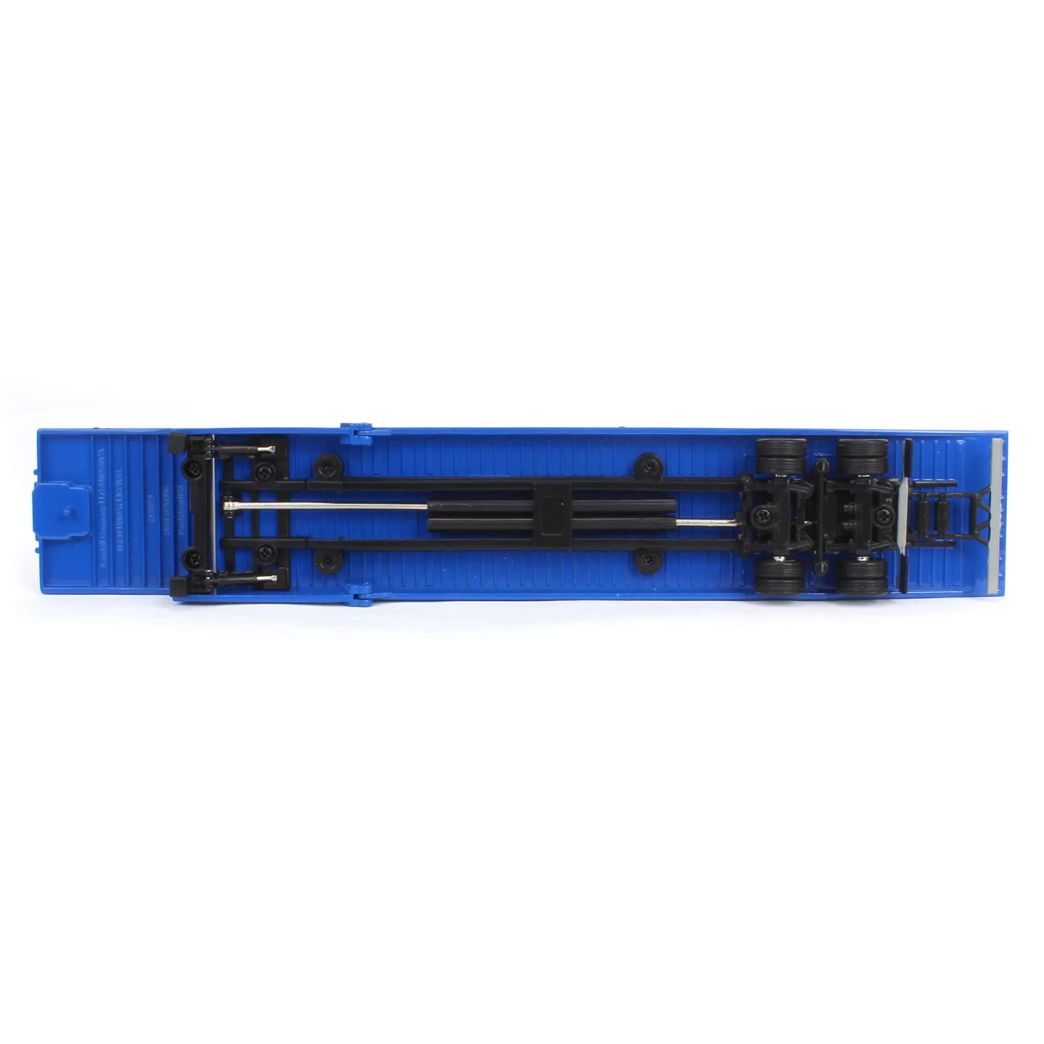1/64 Blue Peterbilt 389 with Landoll 440 Series Traveling Axle Trailer - Image 6