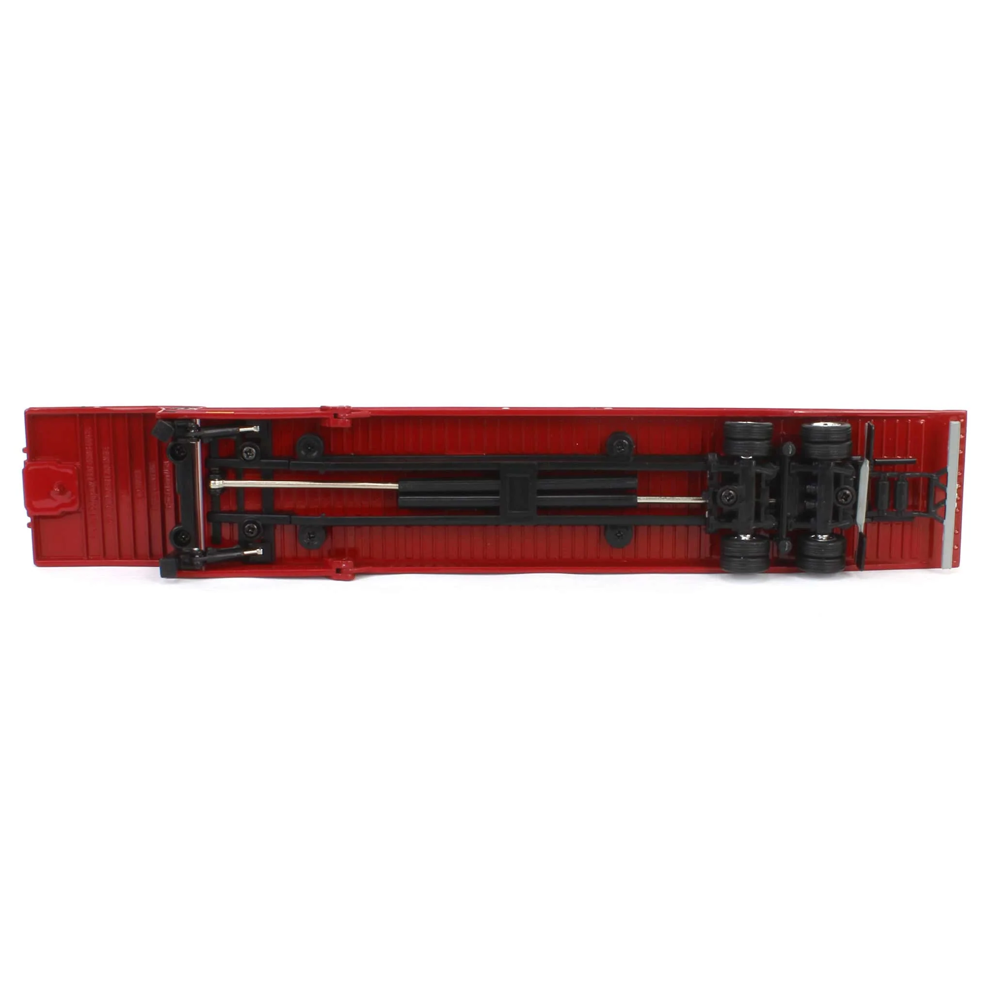 1/64 Red Peterbilt 389 with Landoll 440 Series Traveling Axle Trailer - Image 6