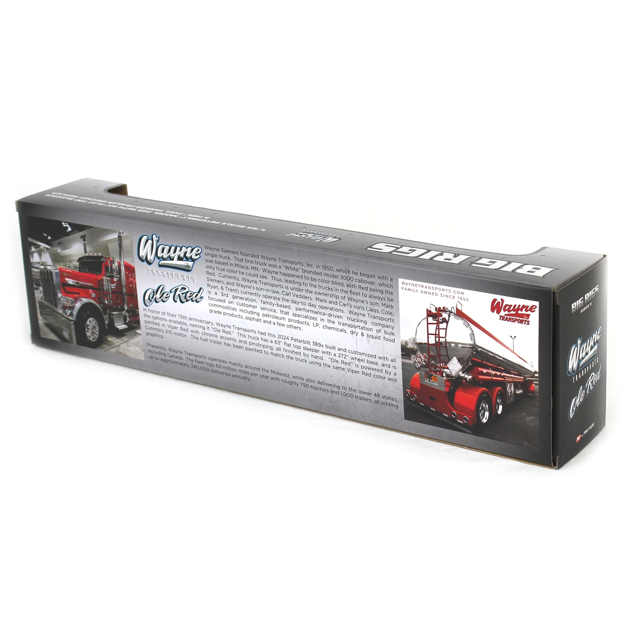 1/64 Peterbilt 389X with Heil Fuel Tanker, Big Rigs Series II #1: Wayne Transports, DCP by First Gear - Image 8