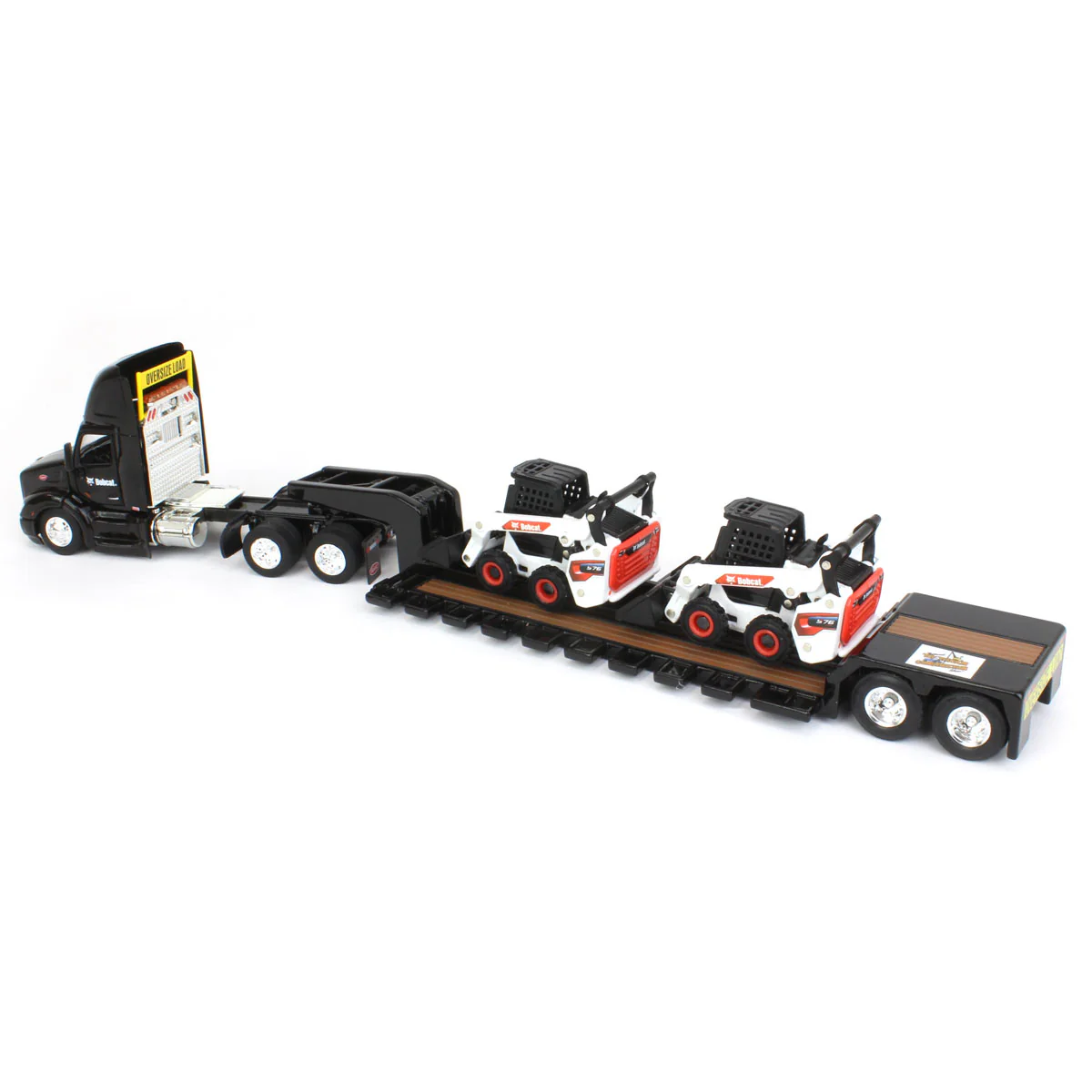1/64 Peterbilt 579 Semi Truck with Lowboy Trailer & 2 Bobcat S76 Skid-Steer Loaders by ERTL, 2022 NTT'NC Show - Image 4