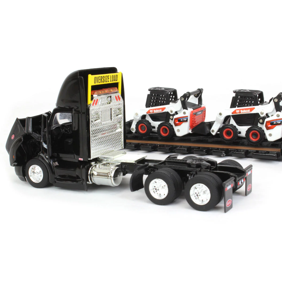 1/64 Peterbilt 579 Semi Truck with Lowboy Trailer & 2 Bobcat S76 Skid-Steer Loaders by ERTL, 2022 NTT'NC Show - Image 6