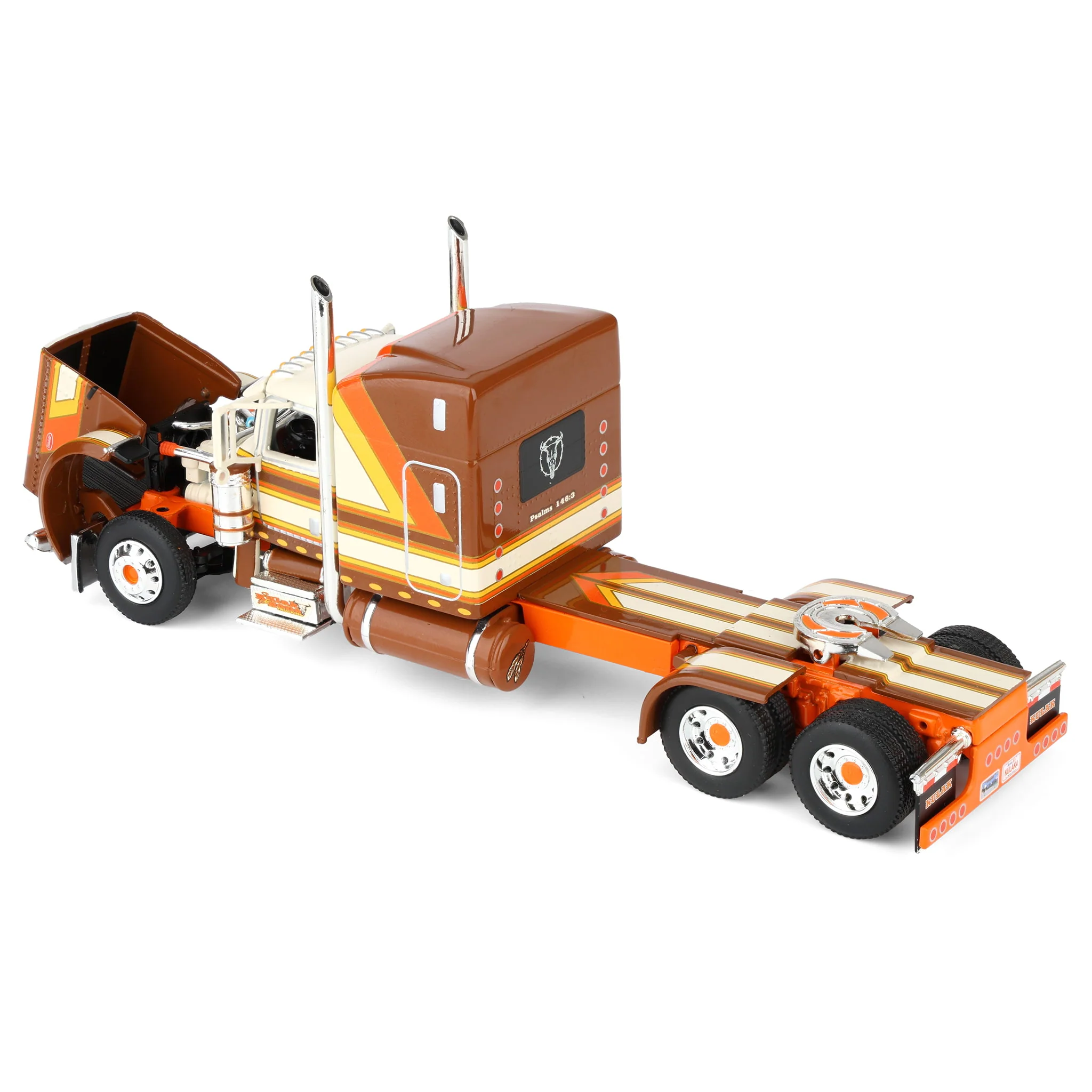 1/64 Peterbilt Semi Truck with Spread-Axle Box Trailer, Kulak & Sons Trucking, DCP by First Gear - Image 6