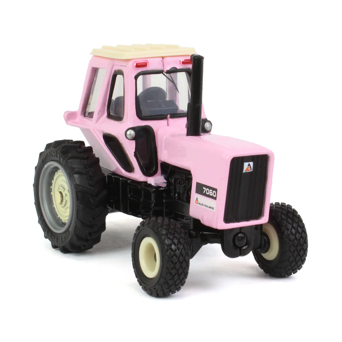 1/64 Pink Allis Chalmers 7060 Tractor with Diamond Tread Tires by ERTL - Image 2