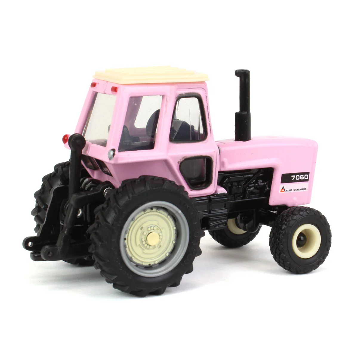 1/64 Pink Allis Chalmers 7060 Tractor with Diamond Tread Tires by ERTL - Image 3