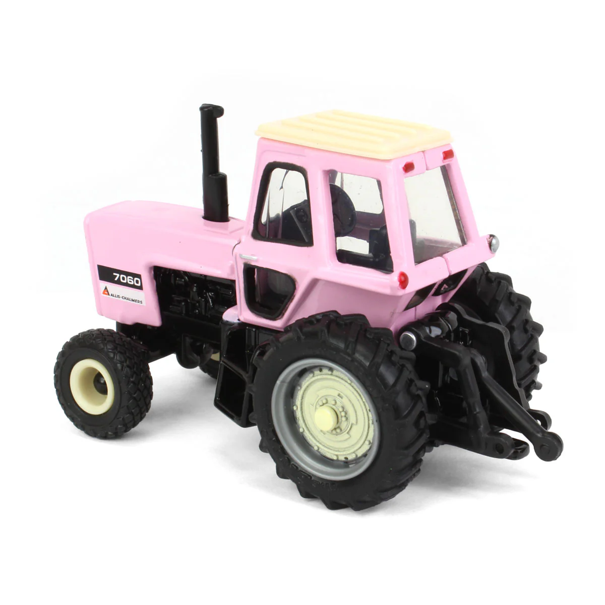 1/64 Pink Allis Chalmers 7060 Tractor with Diamond Tread Tires by ERTL - Image 4