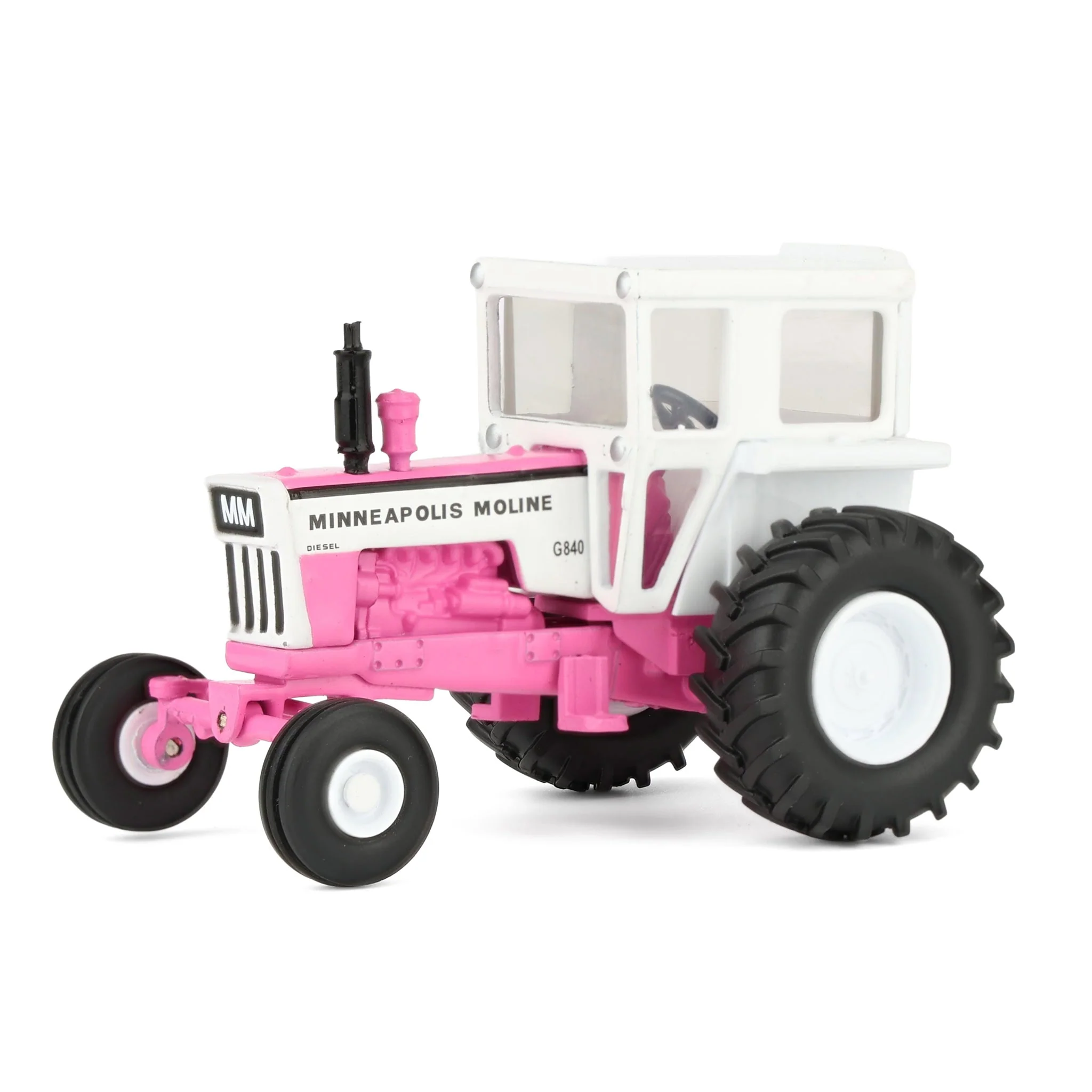 1/64 Pink Minneapolis Moline G840 Tractor with Wide Front & Cab by SpecCast