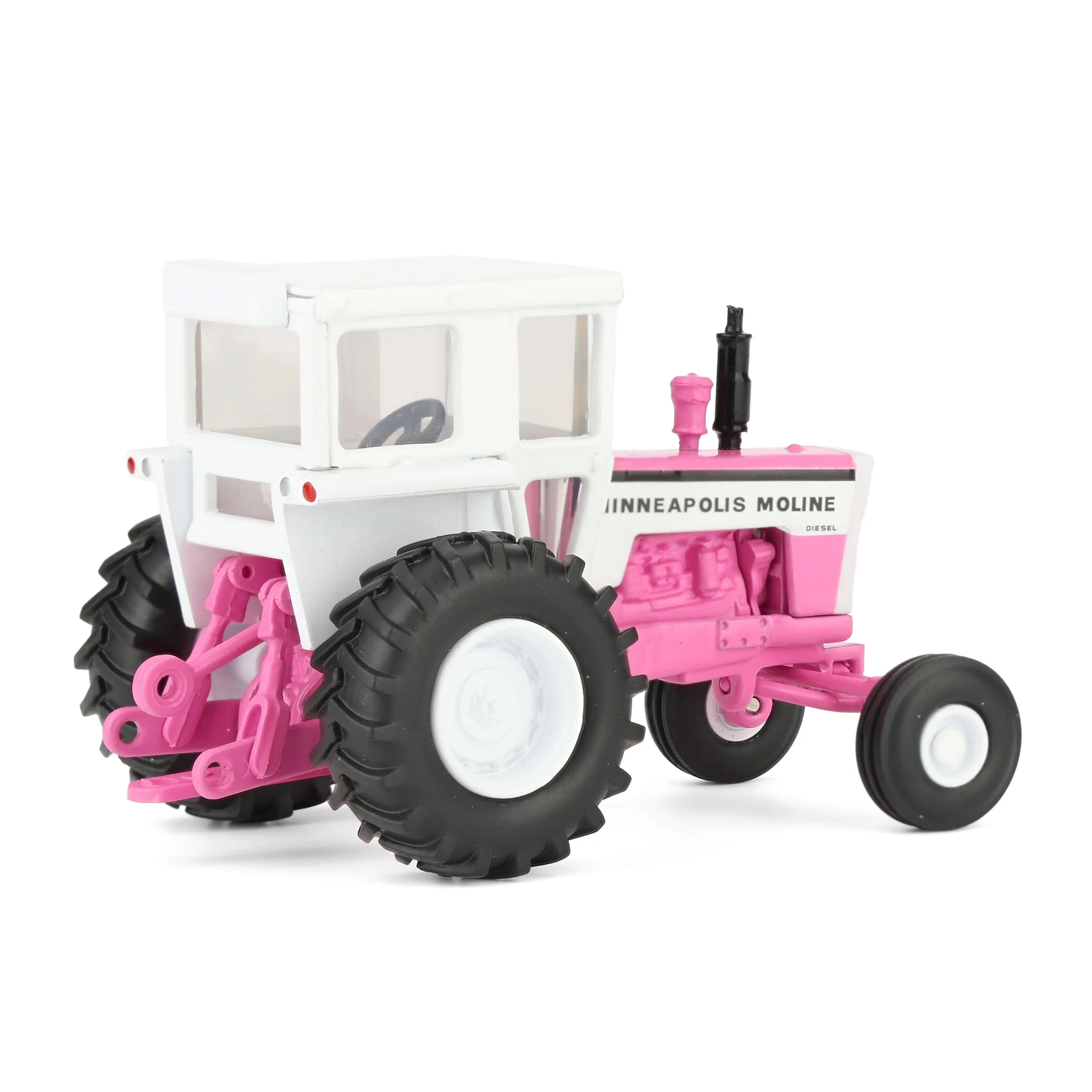 1/64 Pink Minneapolis Moline G840 Tractor with Wide Front & Cab by SpecCast - Image 3